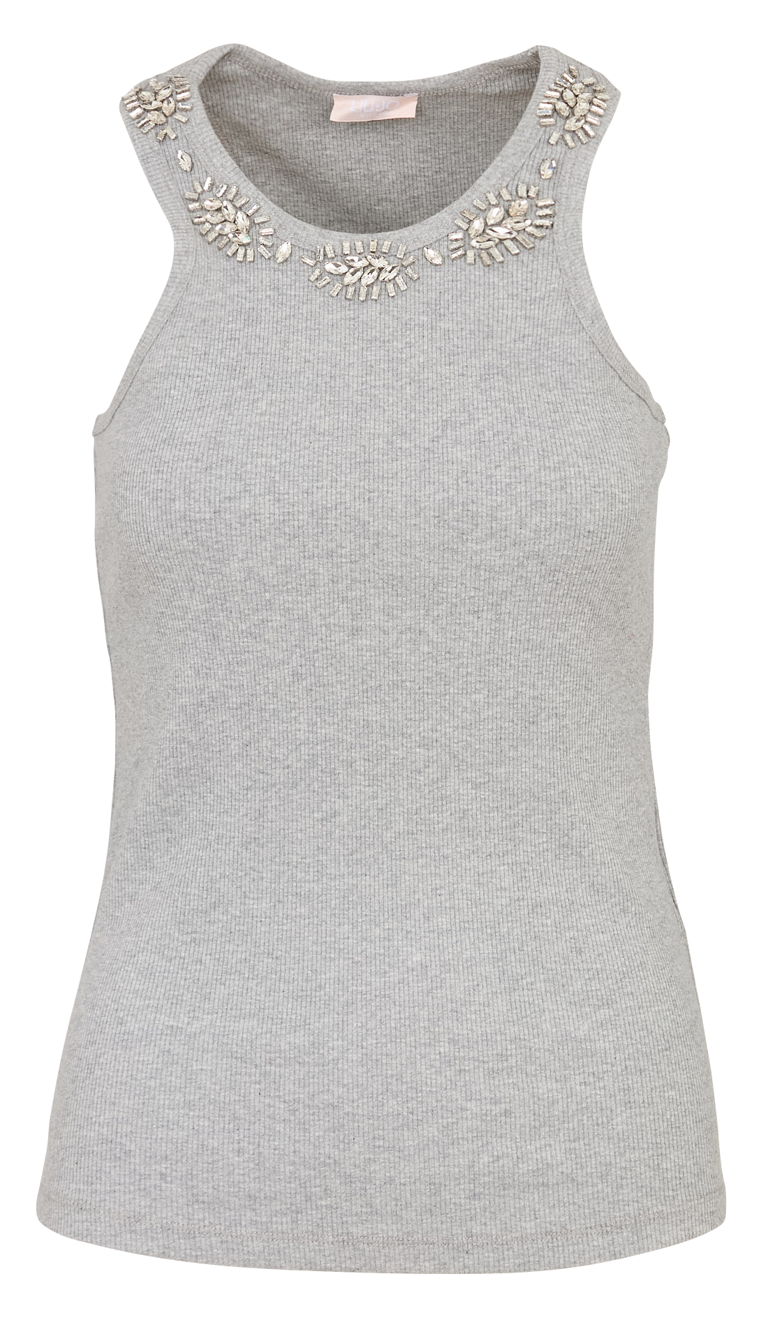 Effen singlet met ronde hals LIU JO Grijs