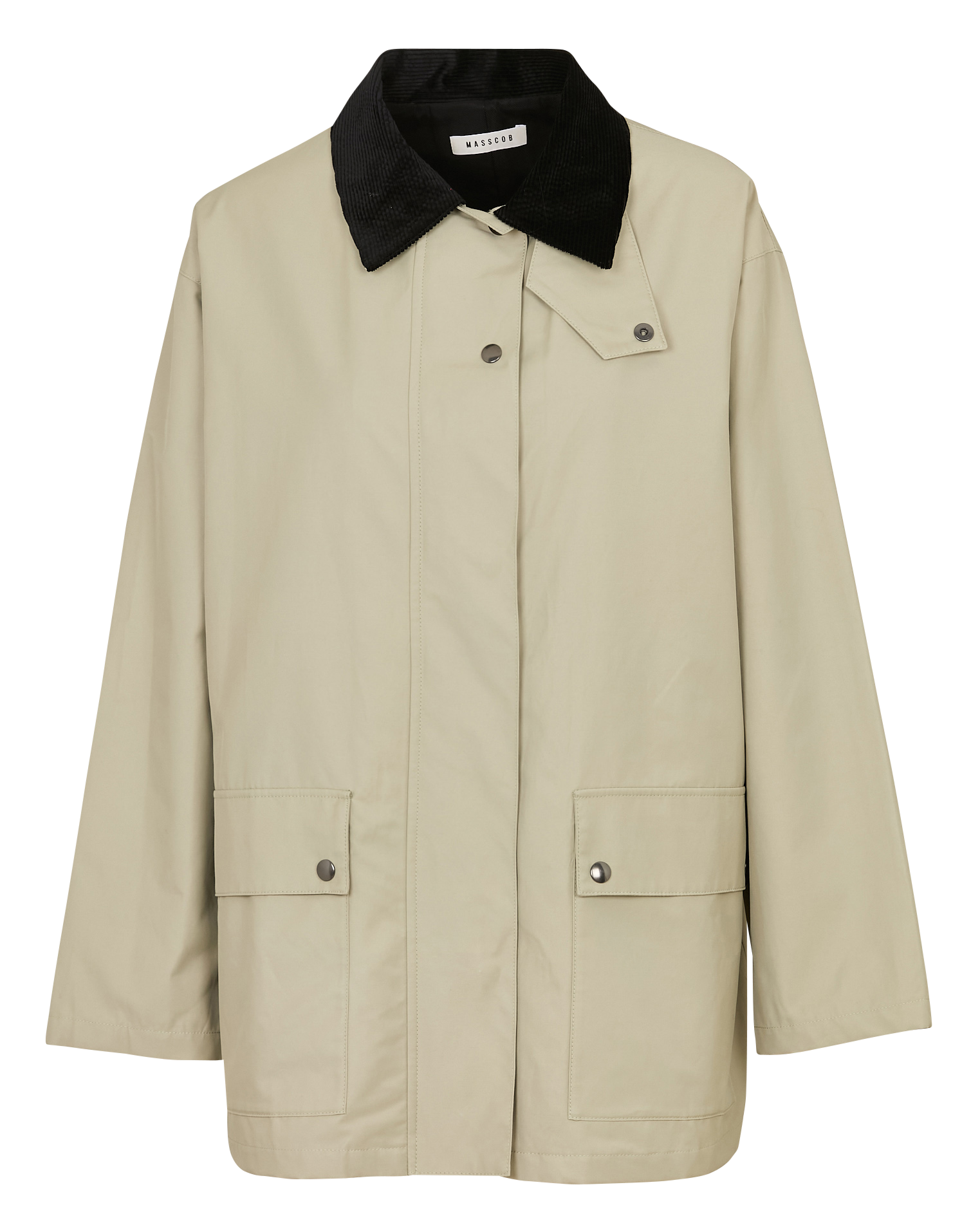 Veste oversize en coton mélangé MASSCOB Beige