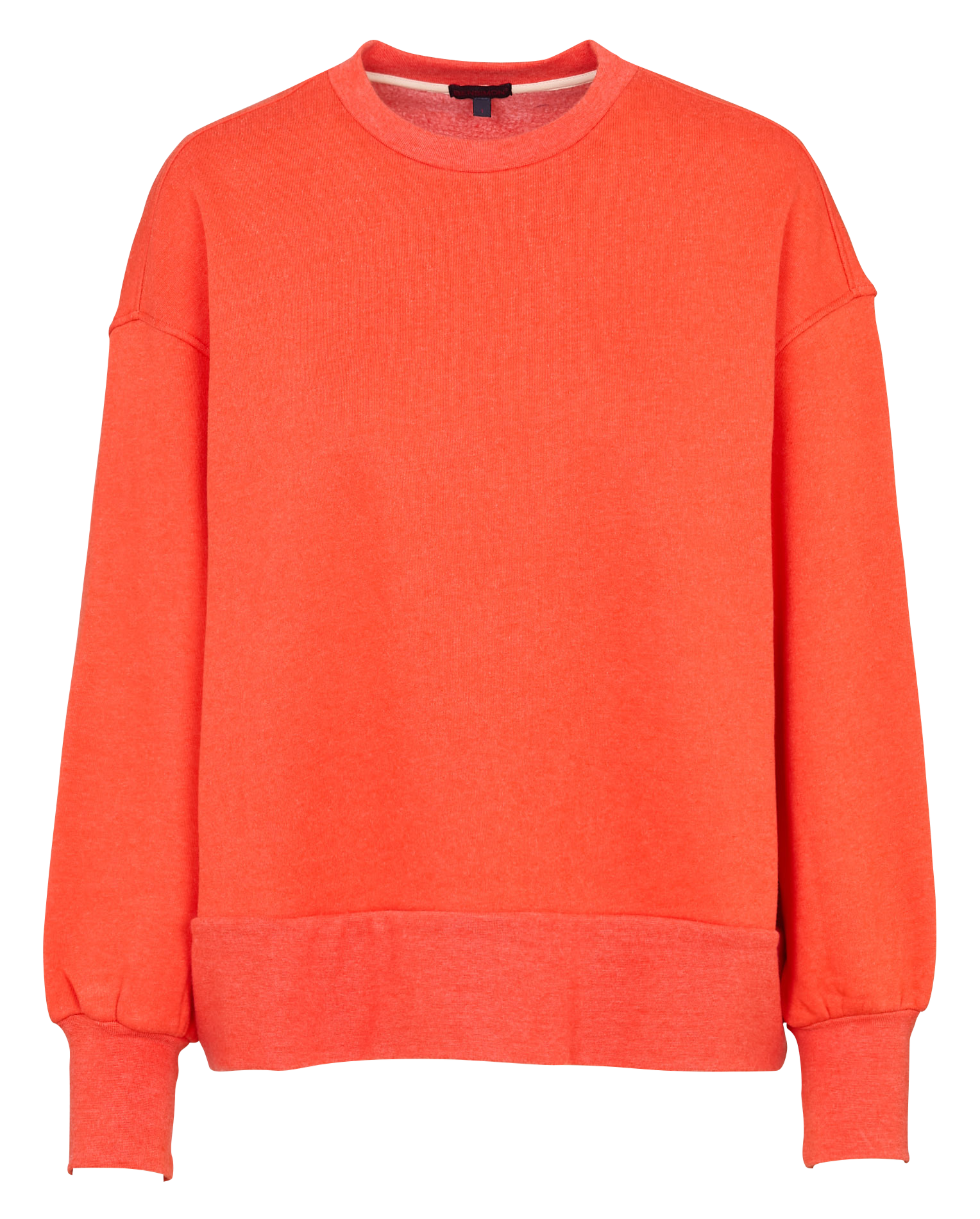 Sweat oversize col rond  BENSIMON Orange