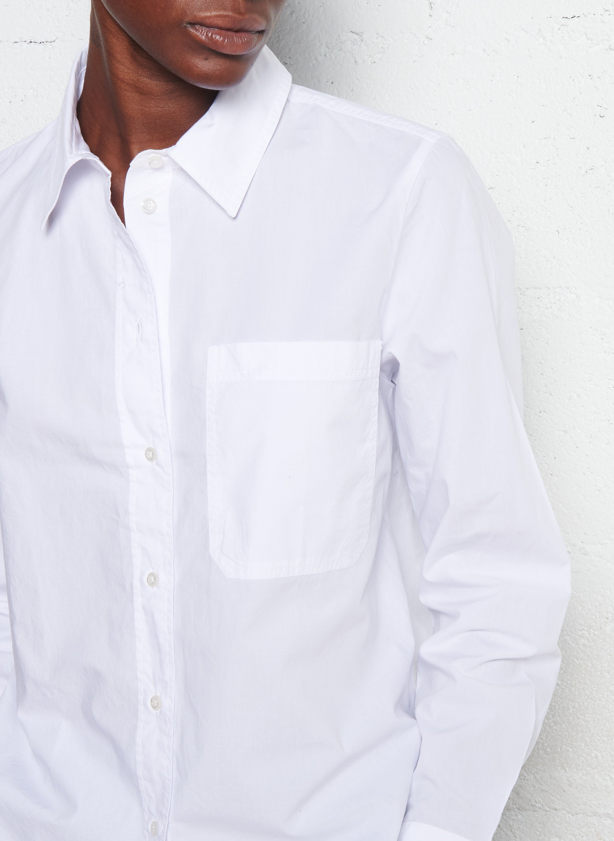 Chemise ample col classique en coton BENSIMON Blanc