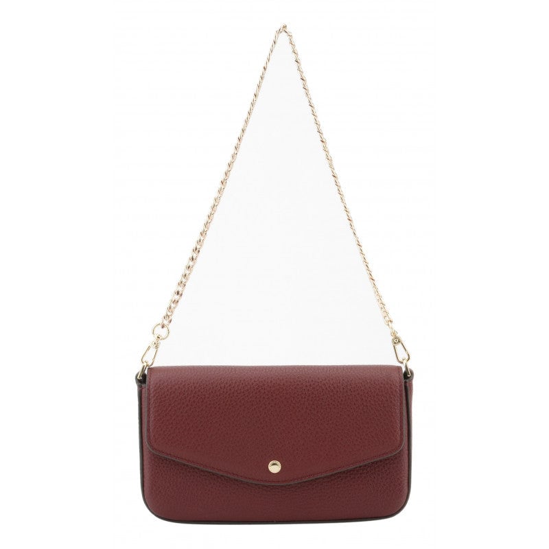 Clutch bag - calfskin POURCHET Red