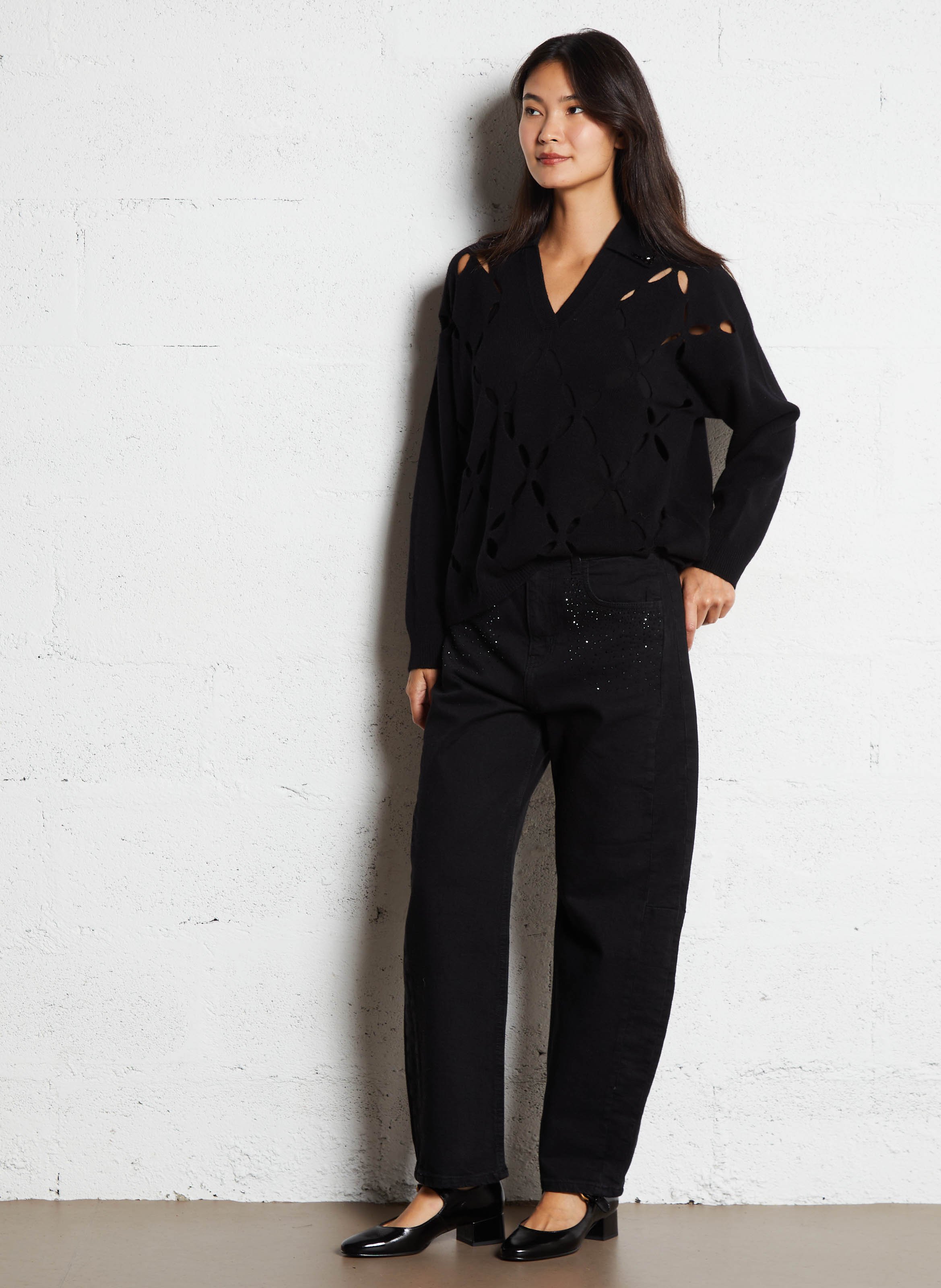 Boyfit Jeans aus Baumwoll-Mix LIU JO Schwarz