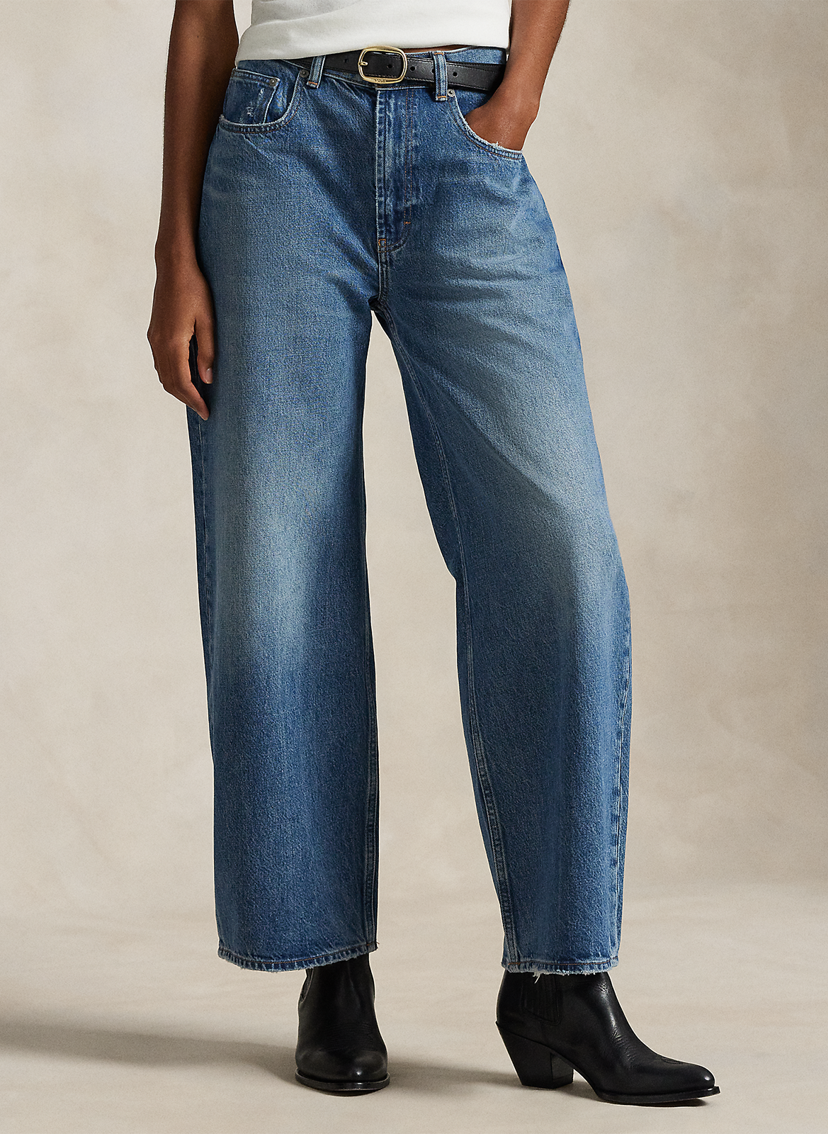 Jean large en coton POLO RALPH LAUREN Bleu