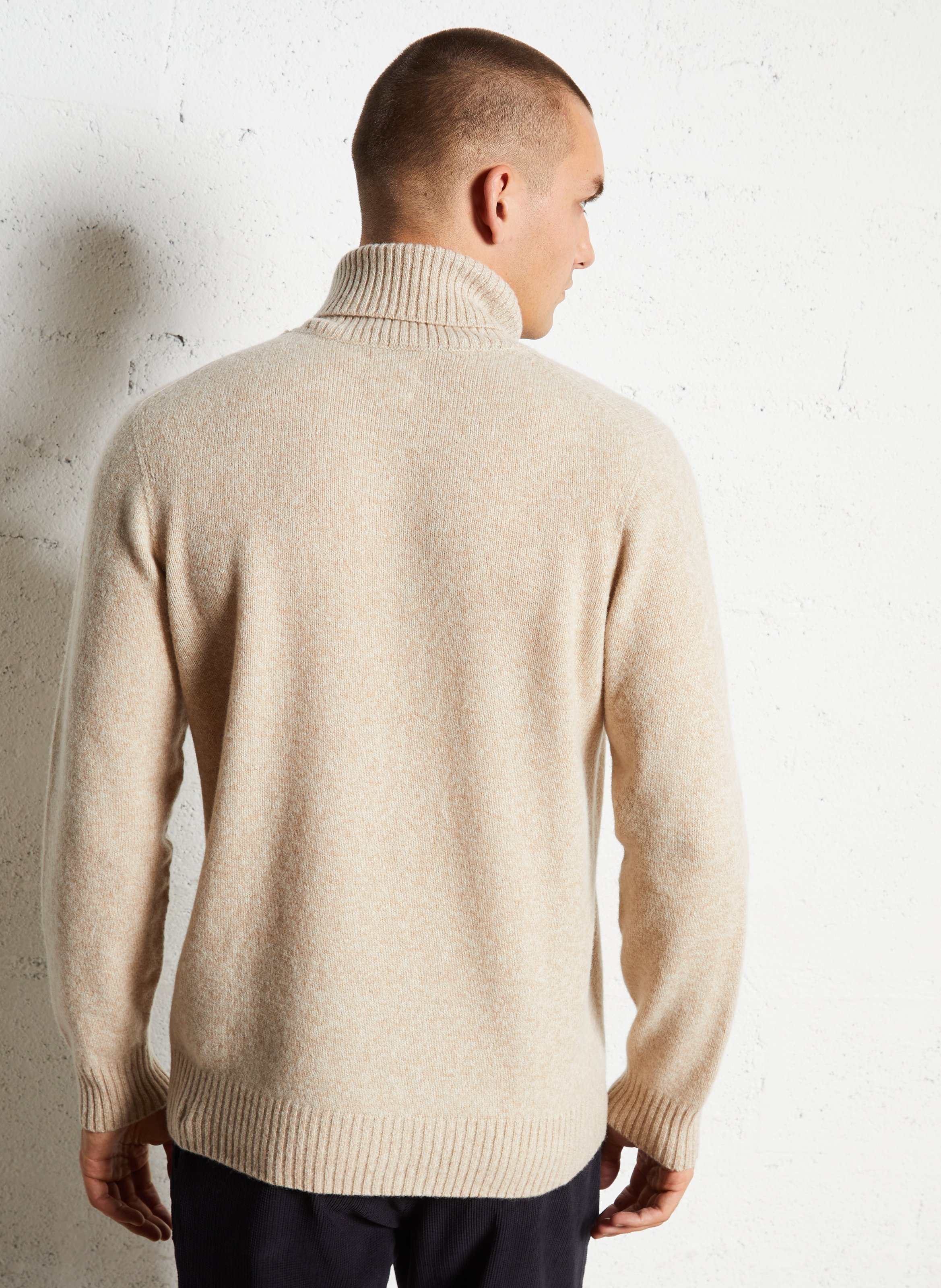 Col roulé droit en laine HARTFORD Multicolore