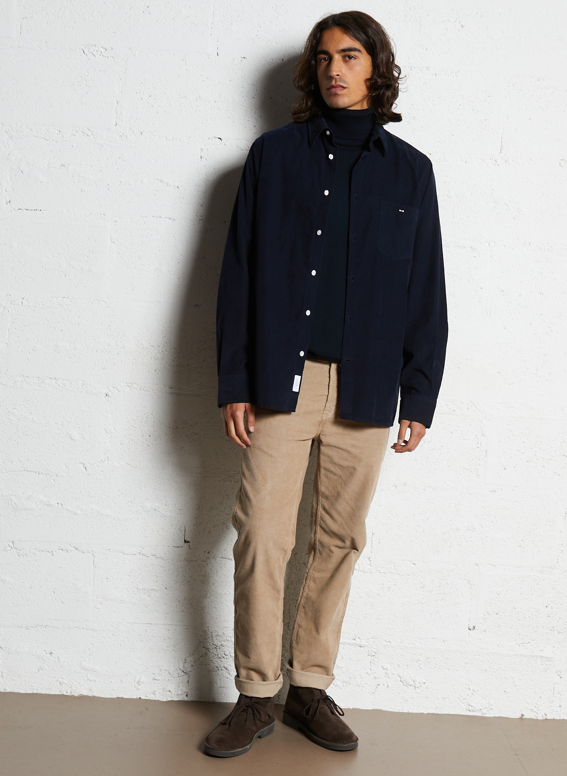 Corduroy overshirt EDEN PARK Blue