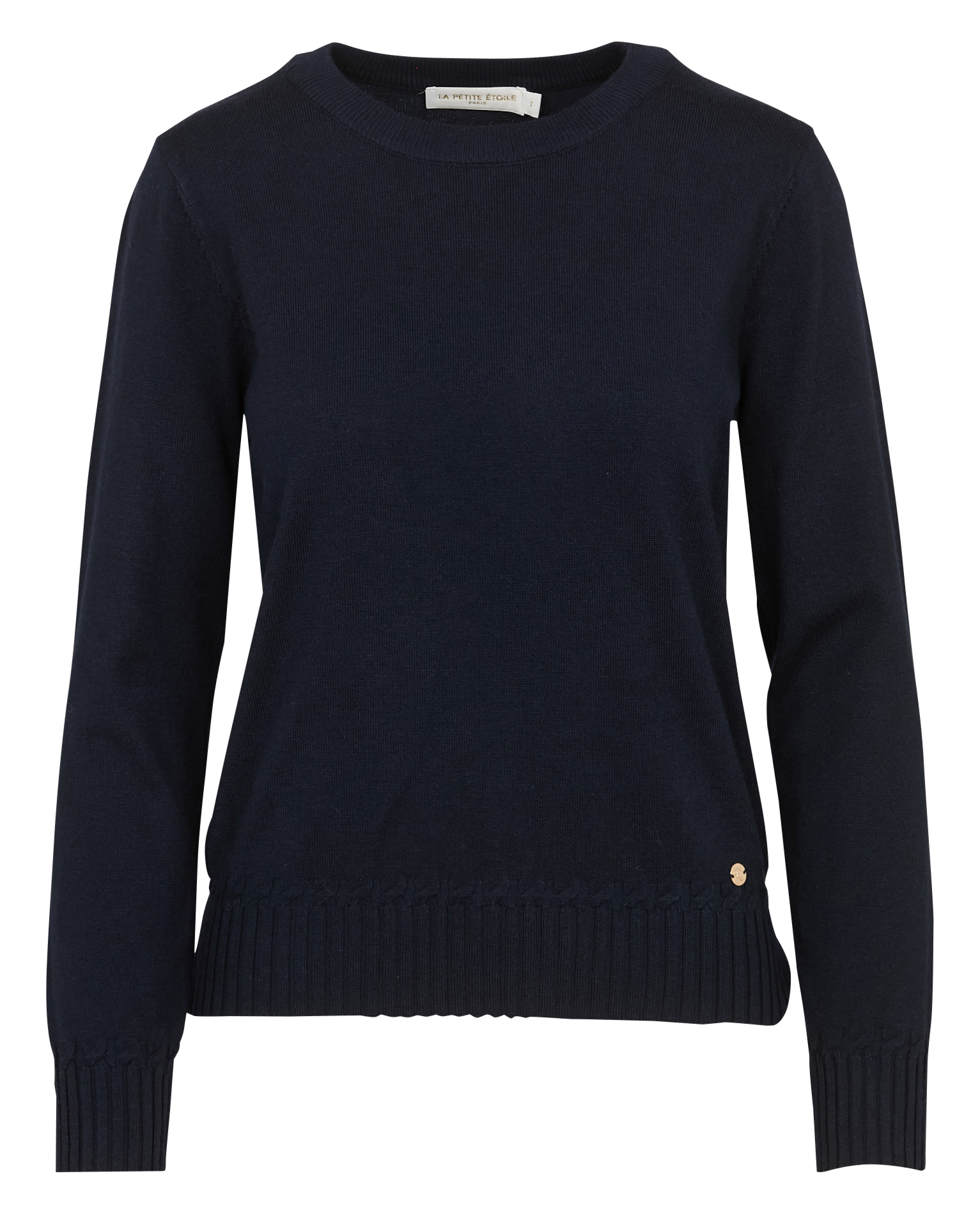 Fitted round neck sweater LA PETITE ETOILE Blue