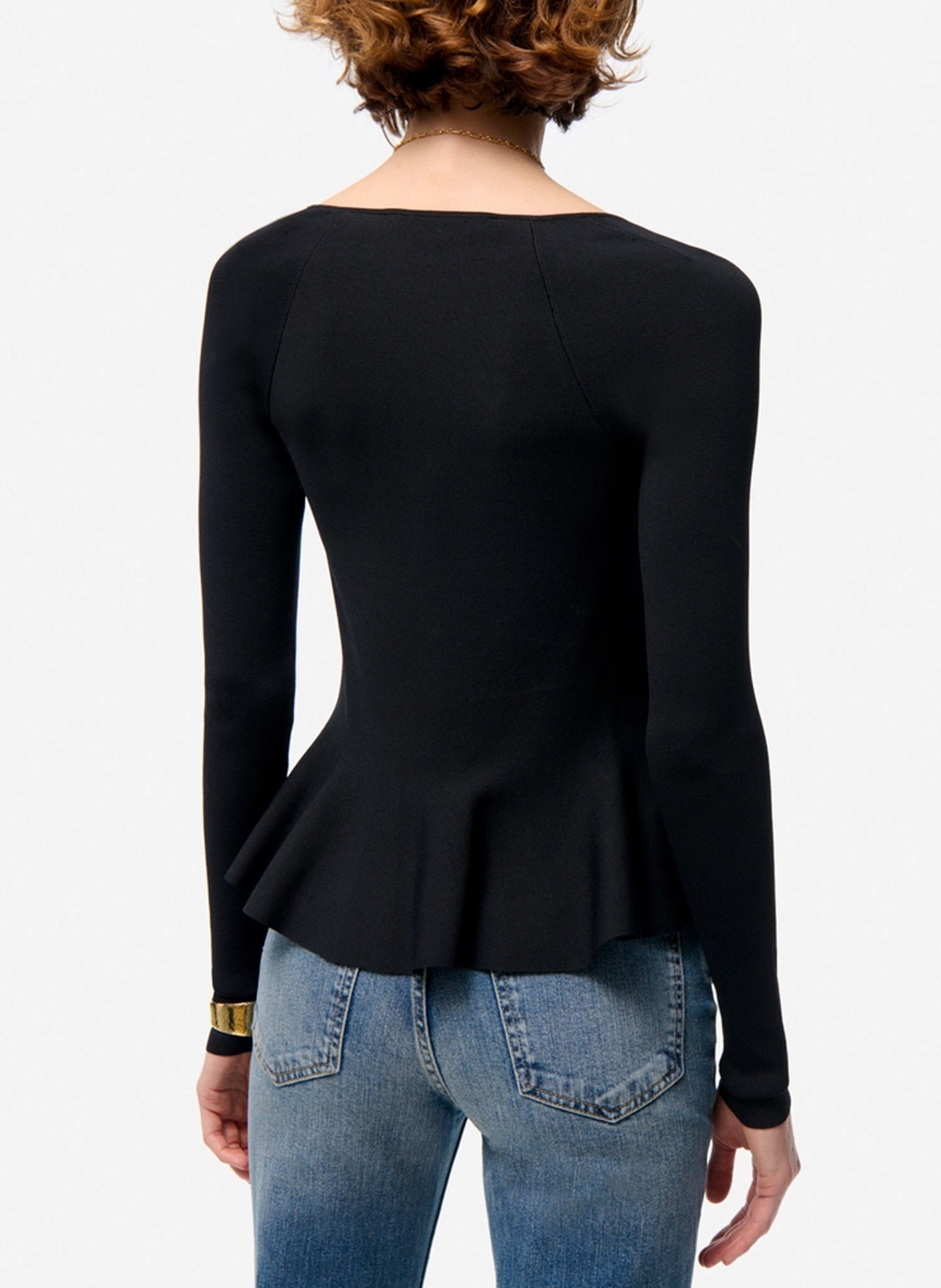Square-neck top VANESSA BRUNO Black