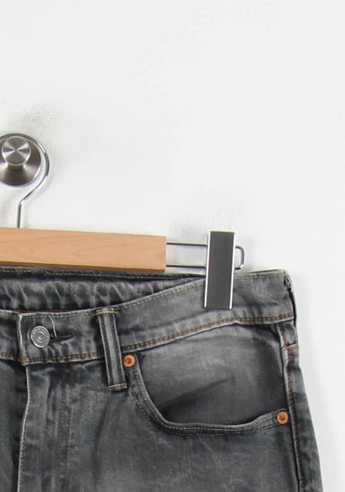 Cropped slim jeans with studs LEVI'S - Seconde main Grey