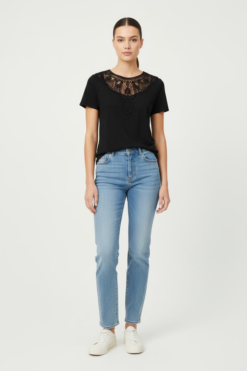 Tommy Badge T-shirt SEZANE - Seconde main Black