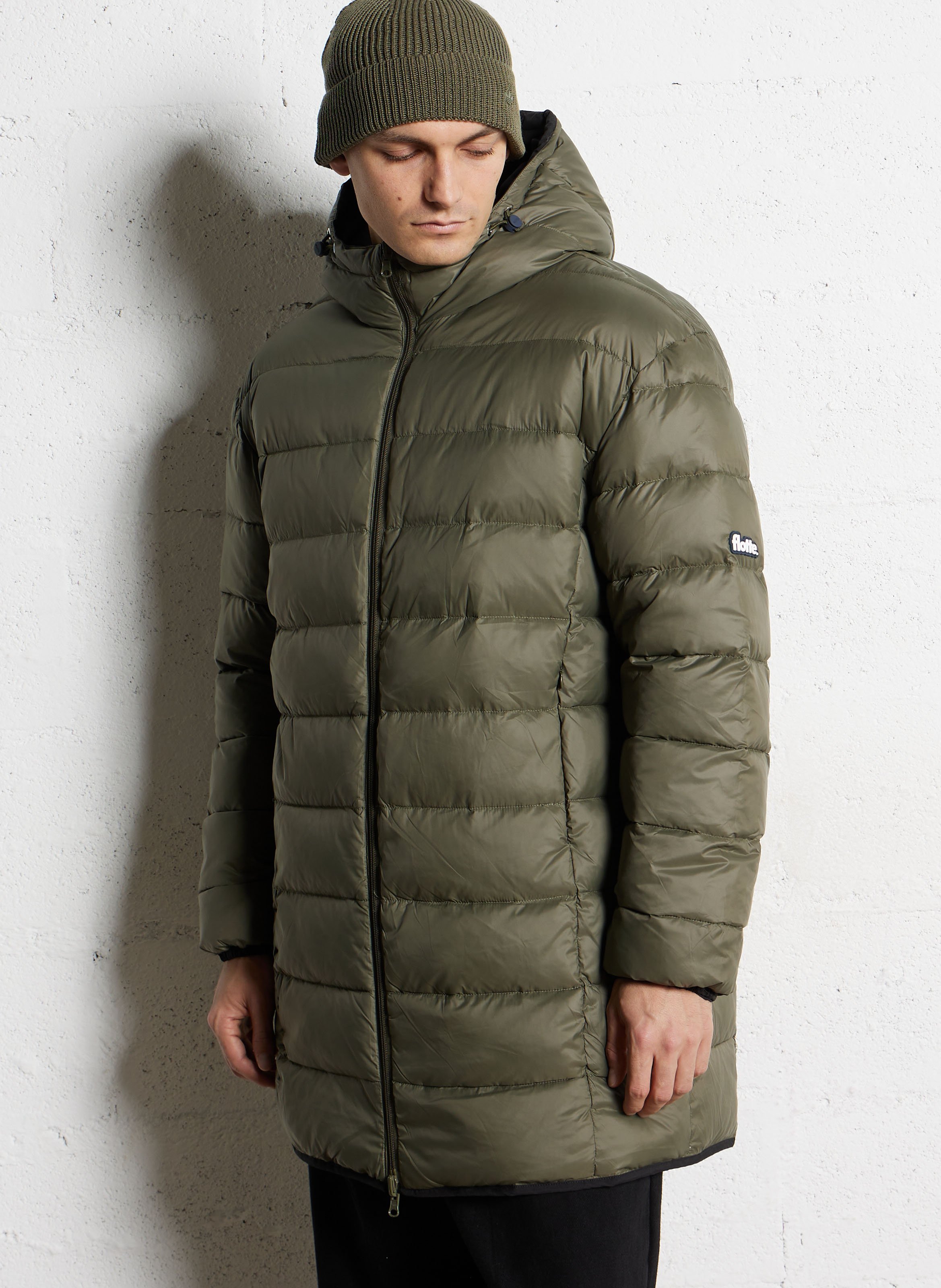 Doudoune longue col montant réversible  FLOTTE