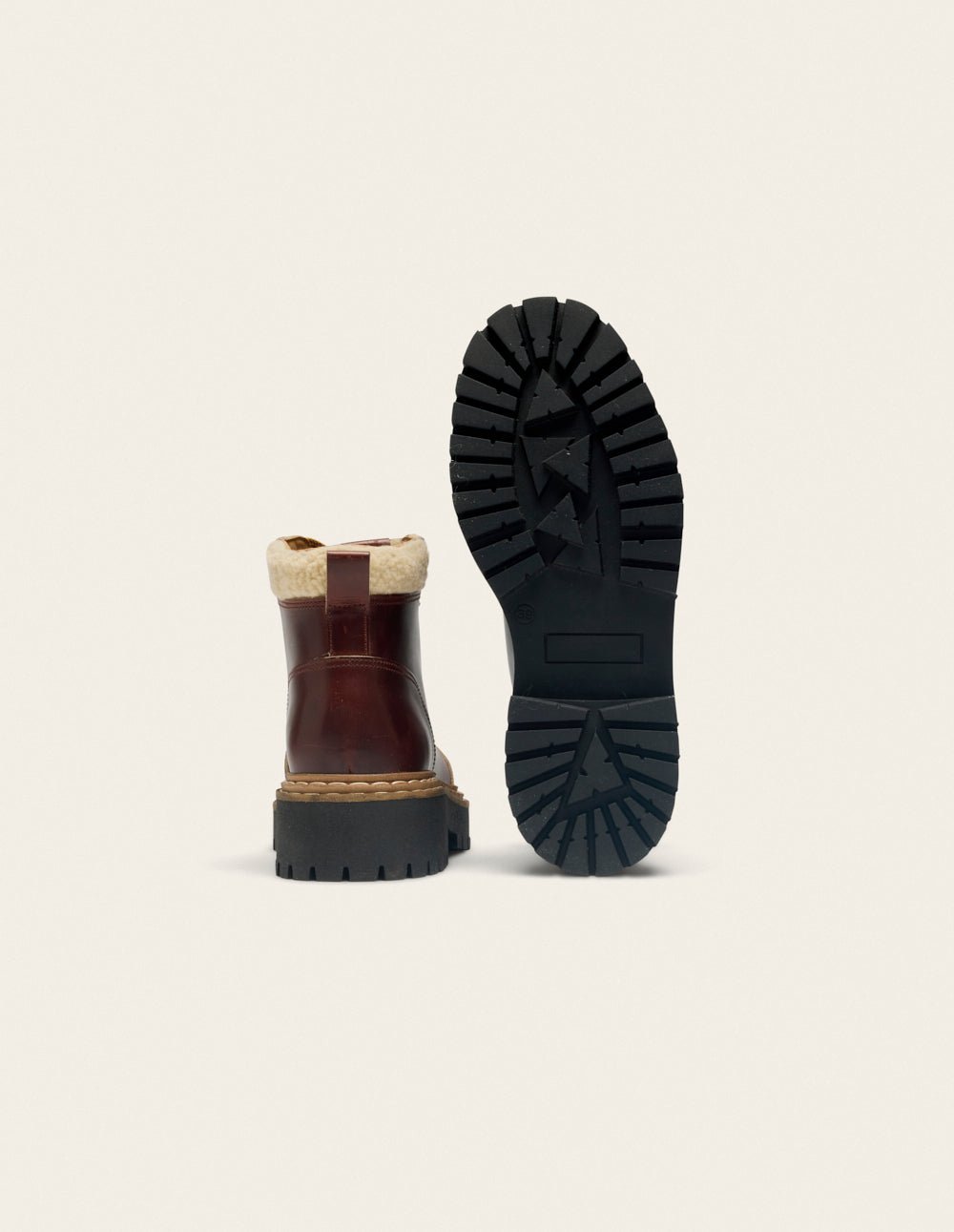 Lace-up ankle boots ODAJE EX. M.MOUSTACHE Brown