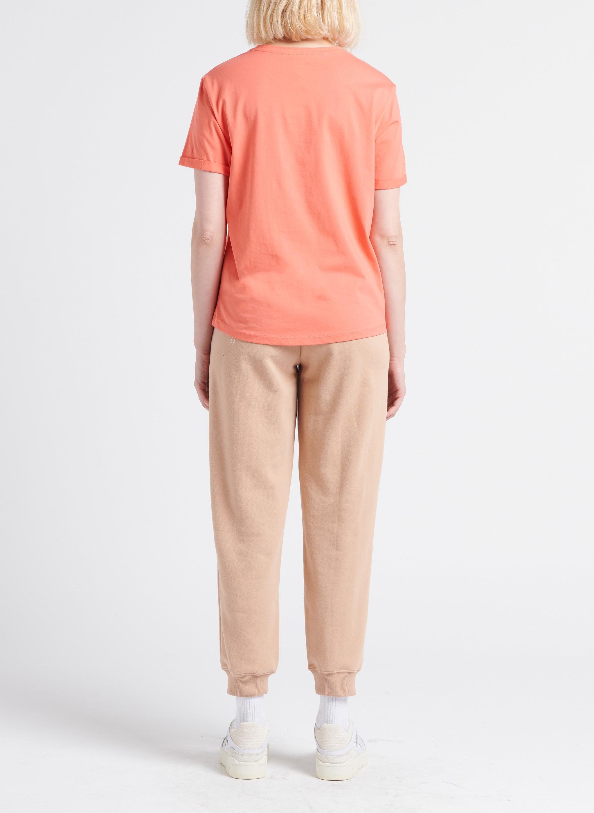 Rundhals-T-Shirt aus Bio-Baumwolle MOSS COPENHAGEN Rosa