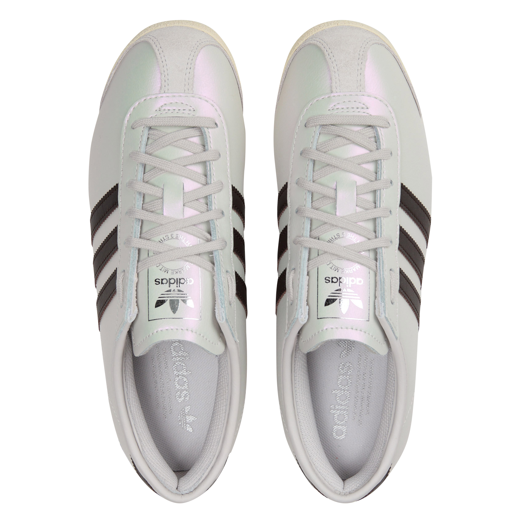 Baskets basses en cuir ADIDAS Gris