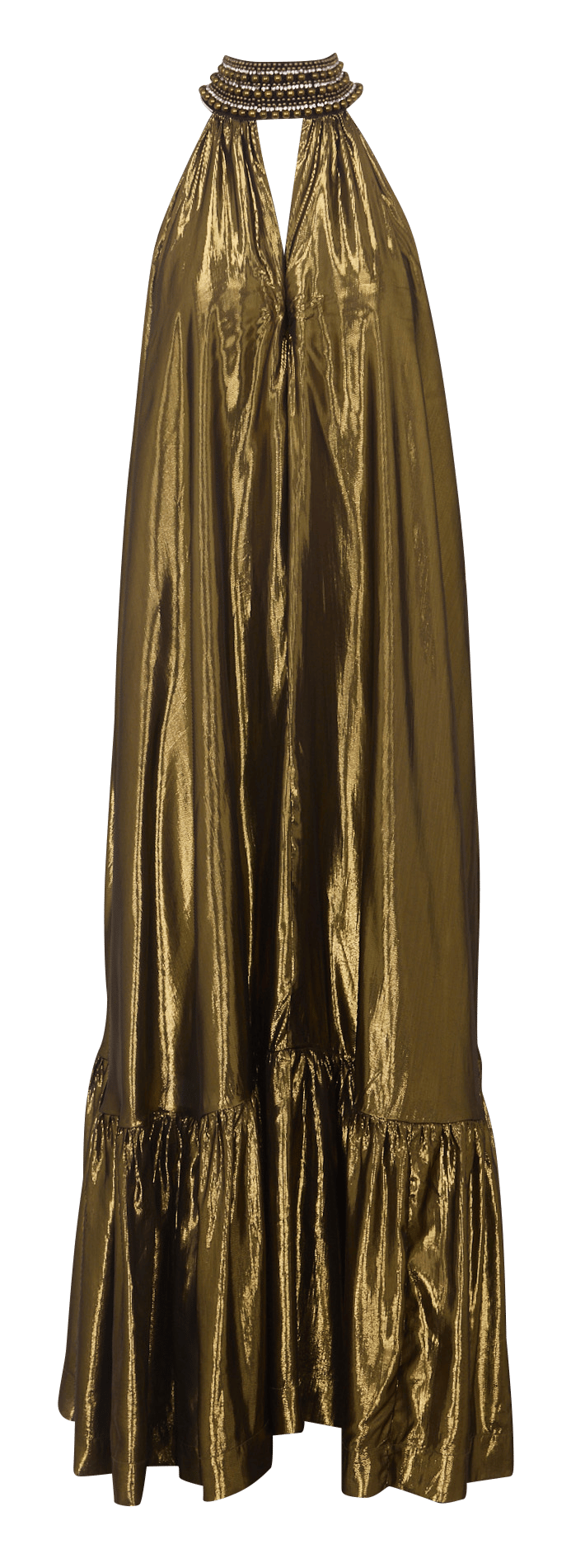 Lange, glanzende jurk MES DEMOISELLES Zwart