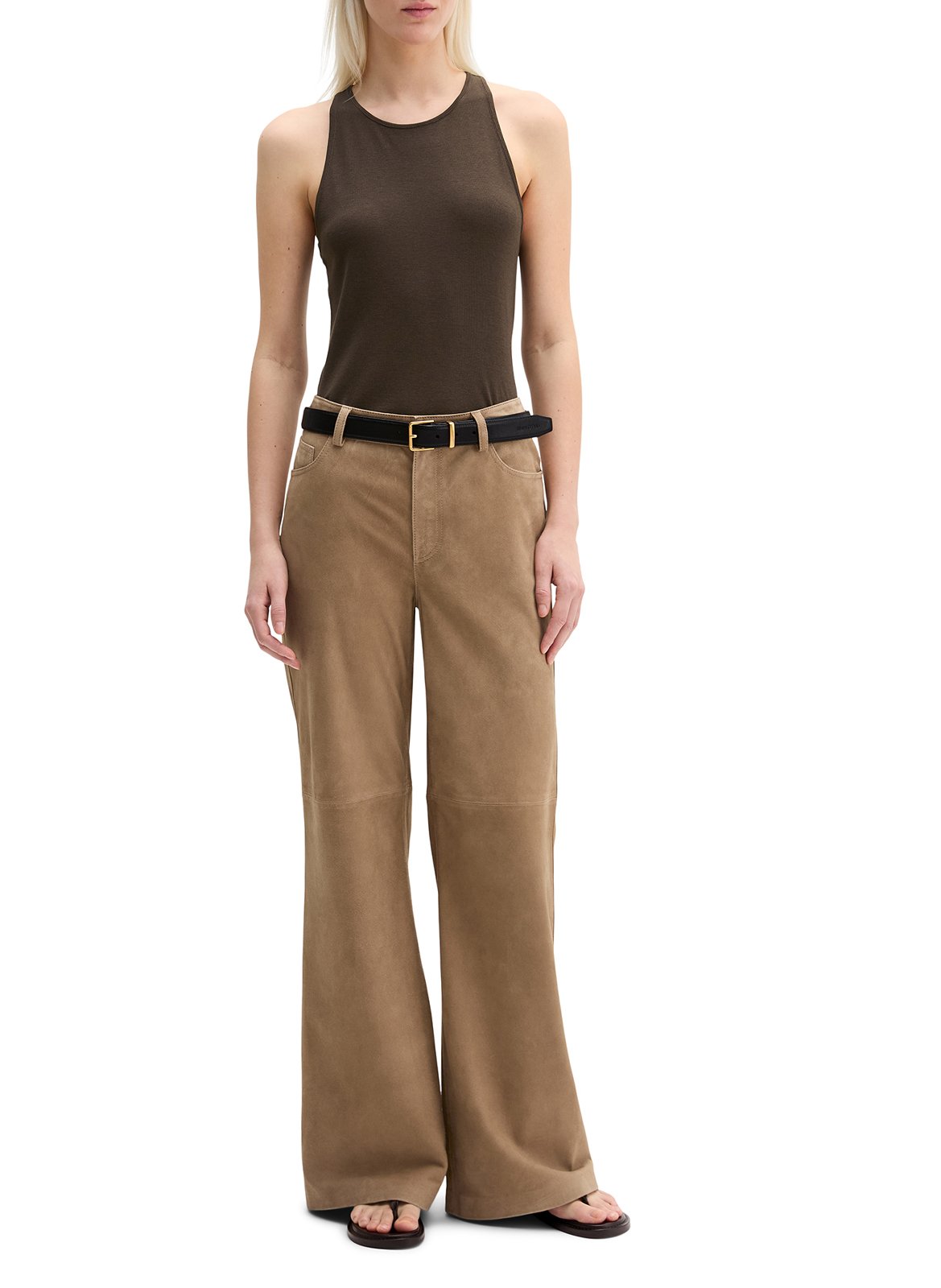 Ärmelloses Top mit Rundhalsausschnitt MARC O'POLO Braun