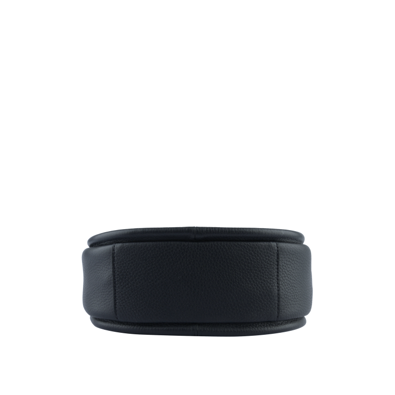 Calfskin leather shoulder bag Blue