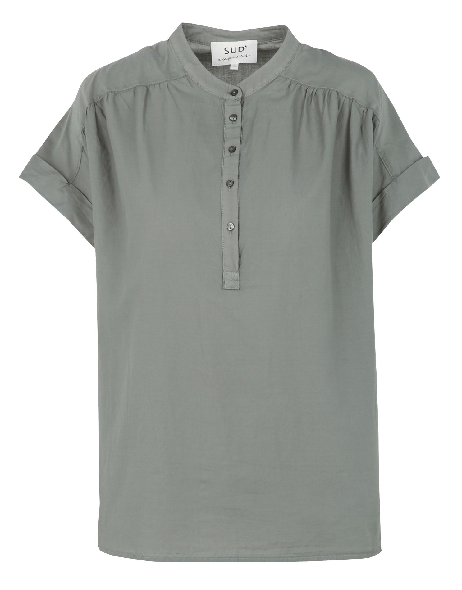 Weit geschnittenes Baumwoll-Top SUD EXPRESS Grun