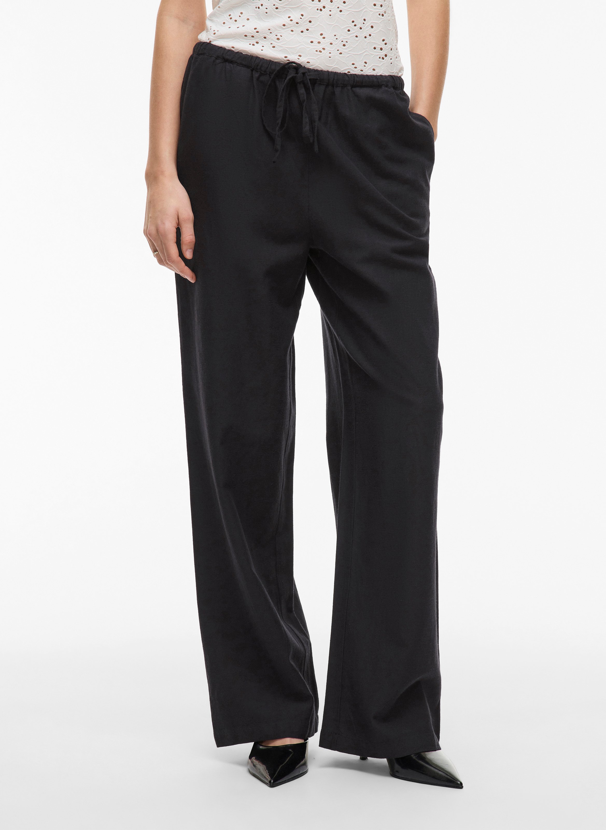 Pantalon droit VILA Noir
