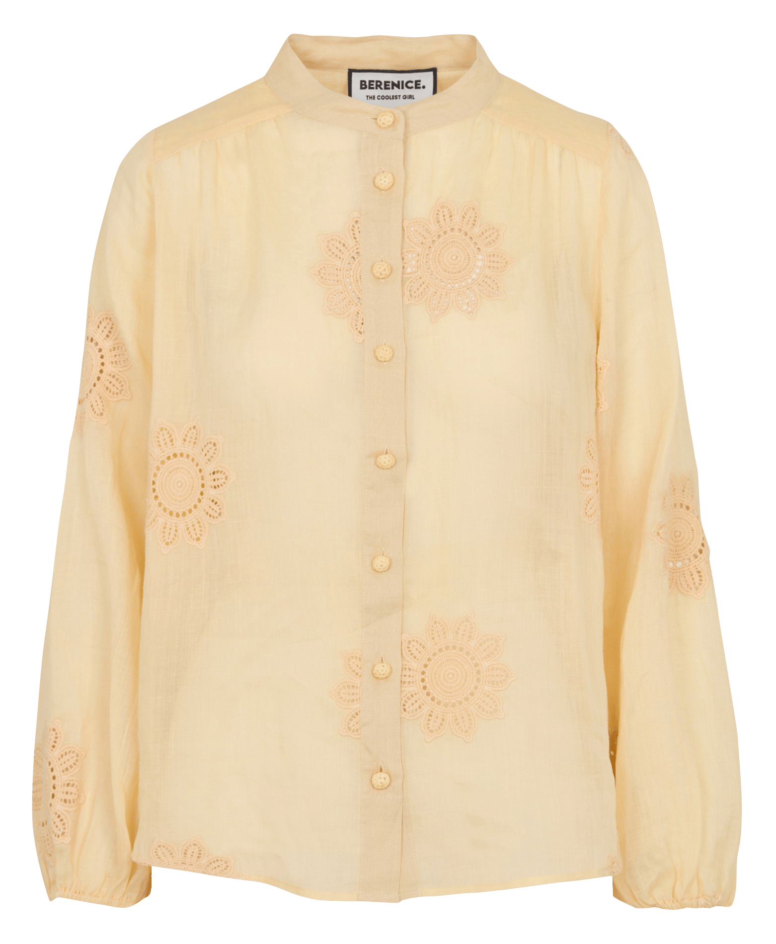 Chemise oversize col rond  BERENICE Orange