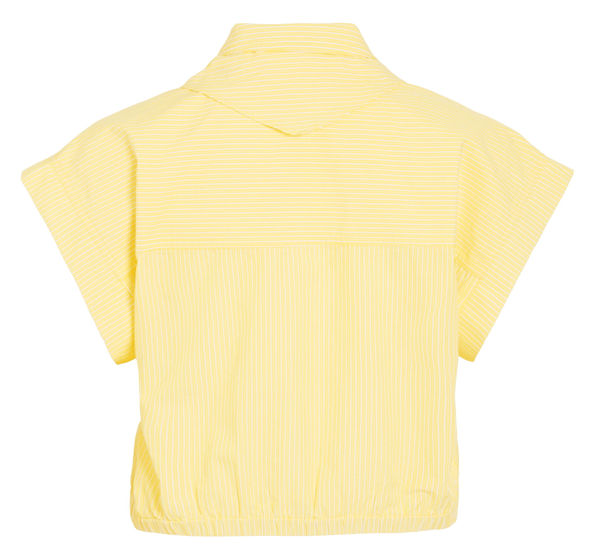 Blouse met klassieke kraag ROUGE EDIT Geel