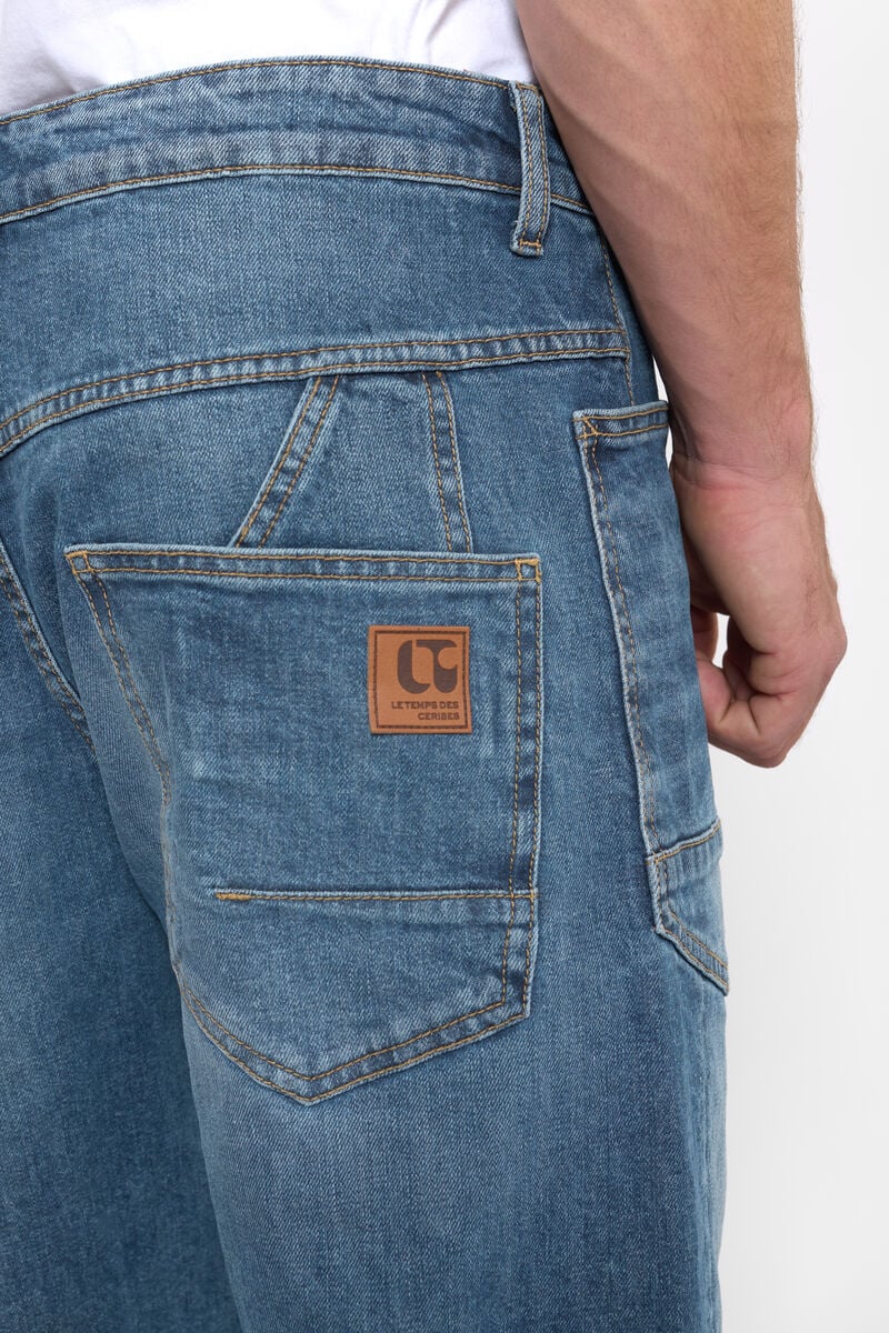 Loose jeans, wide loose fit, length 34 LE TEMPS DES CERISES Blue