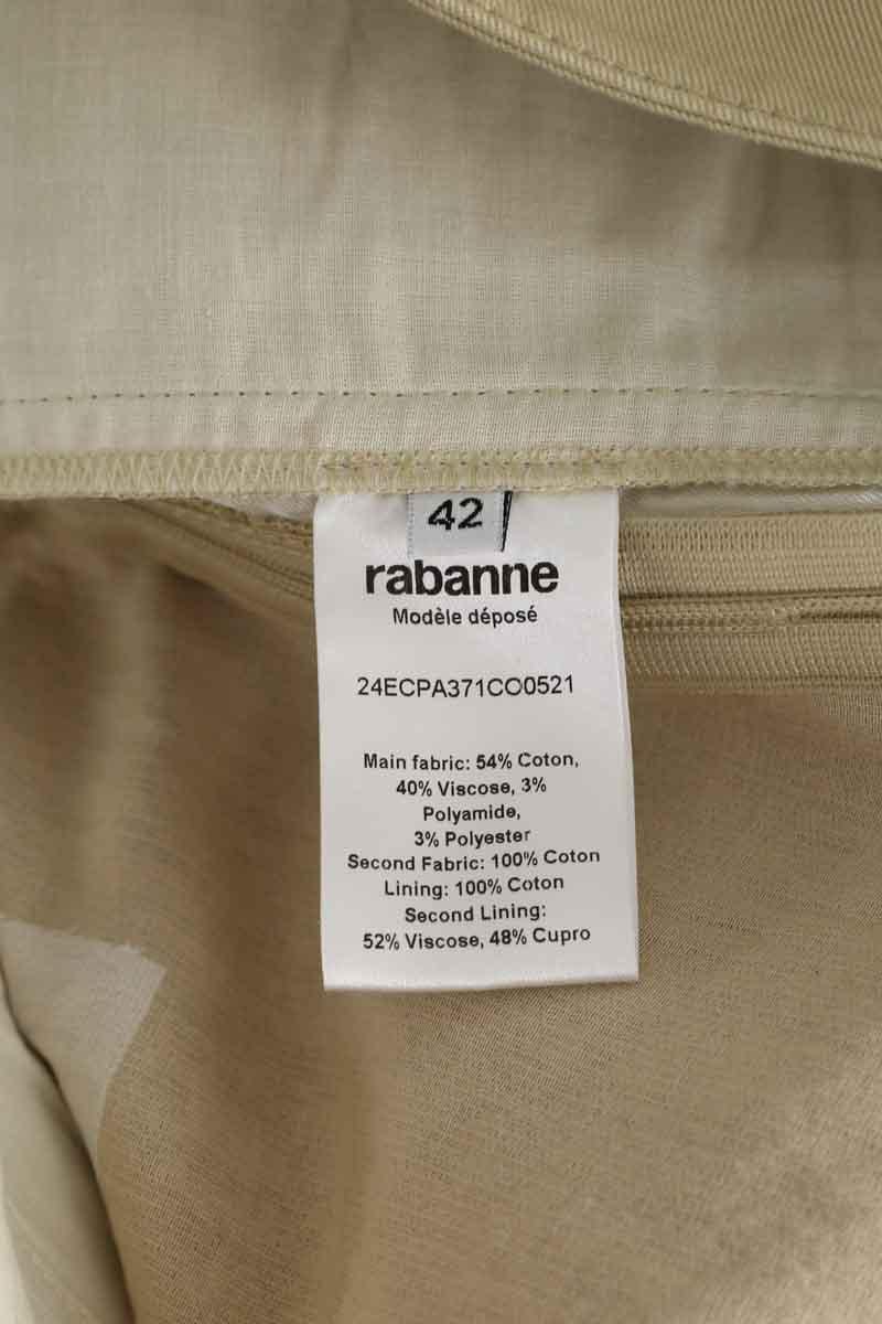 Wide trousers PACO RABANNE - Seconde Main Beige