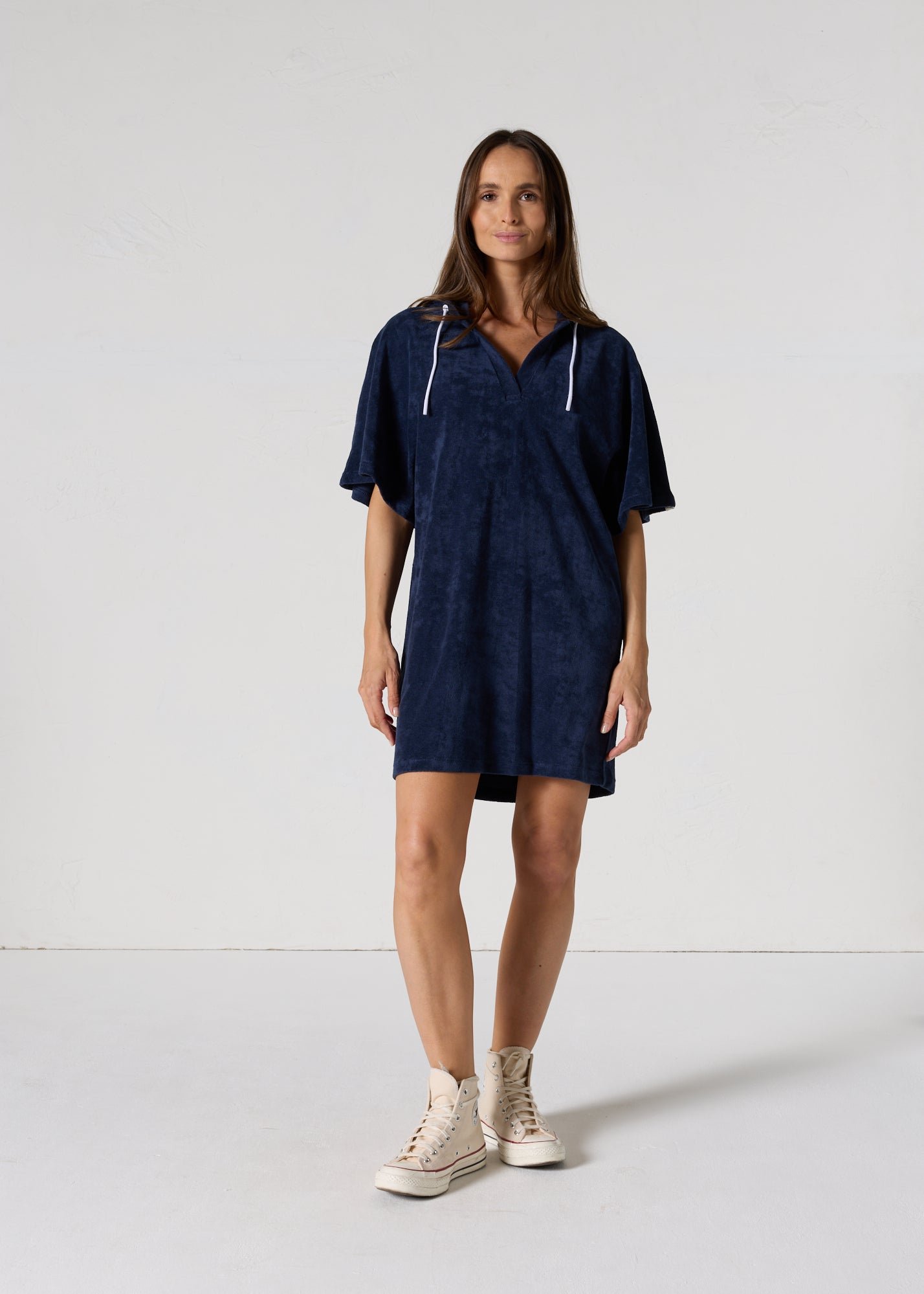 Robe éponge à capuche pearl JOTT Bleu