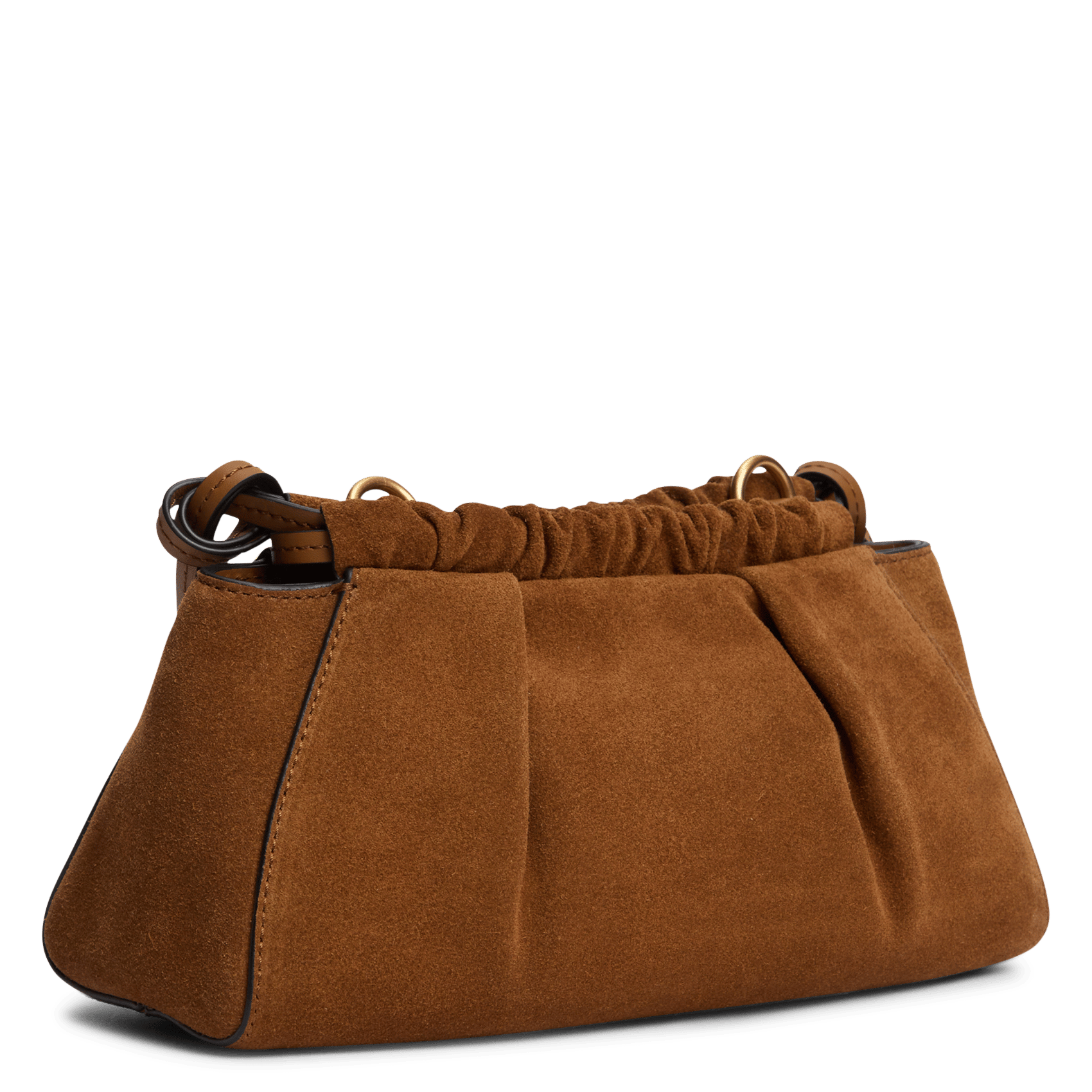 Sac bandoulière en cuir suédé TOMMY HILFIGER Marron