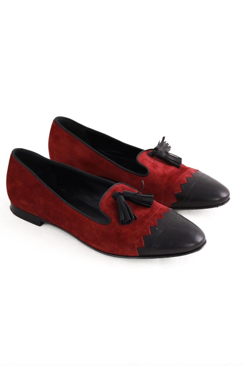 Ballet pumps LONGCHAMP - Seconde Main Red