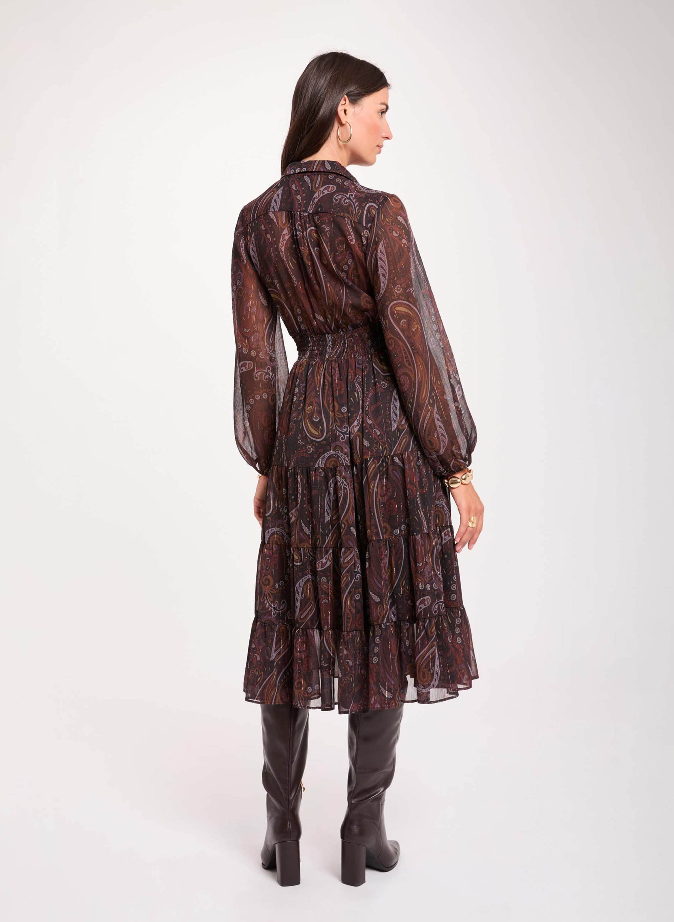 Ausgestelltes Midikleid MORGAN Mehrfarbig