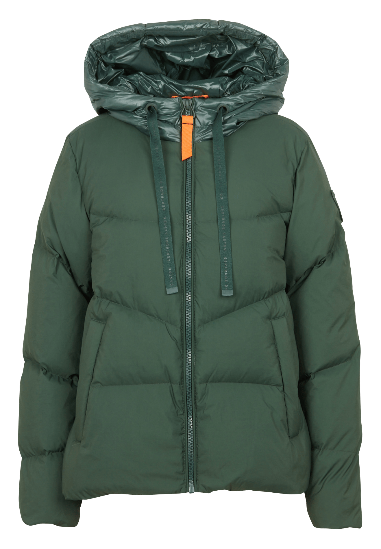 Quilted down jacket with hood Green Gertrude Women Place des