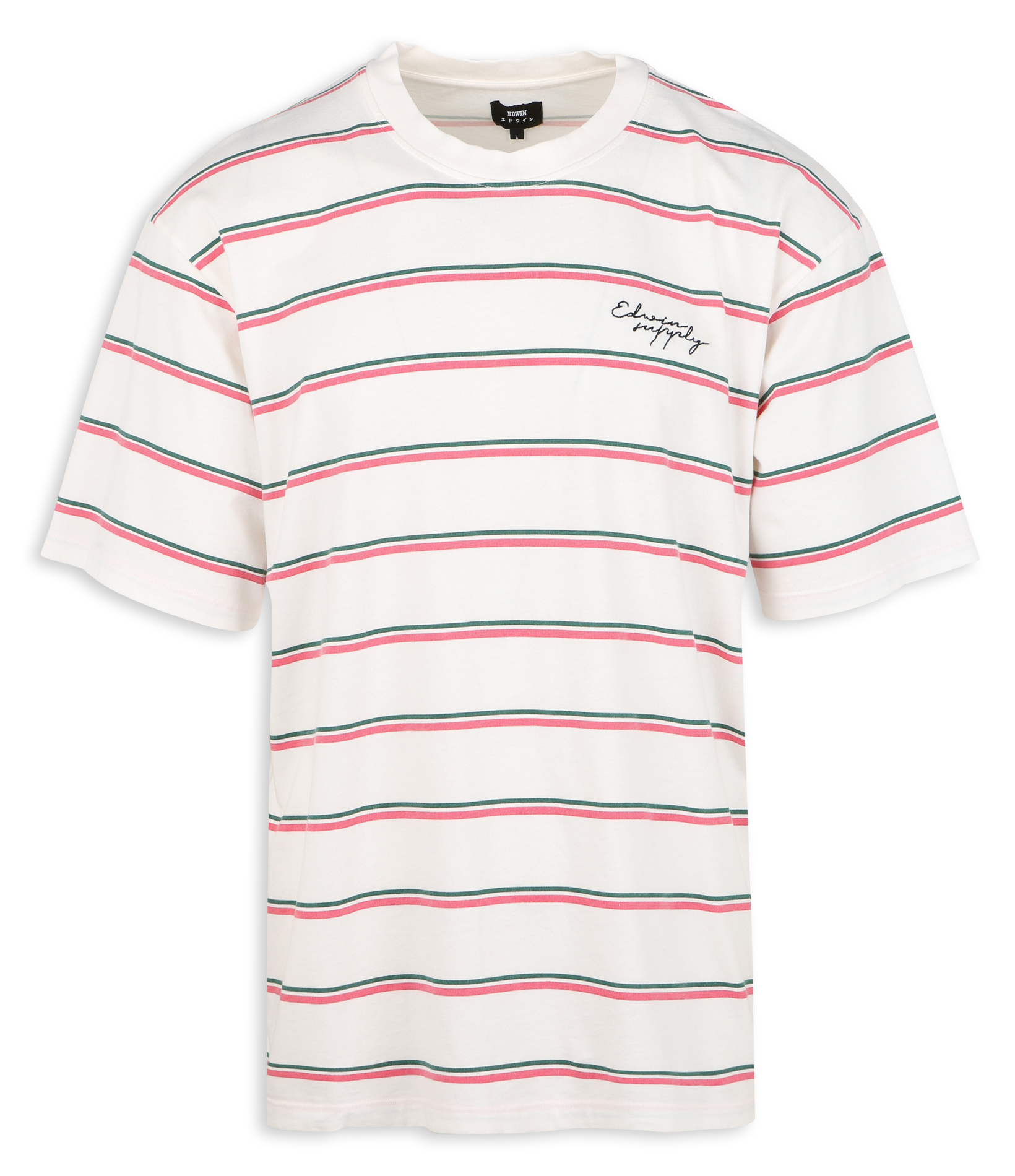 Straight cotton round-neck T-shirt EDWIN Multicolored