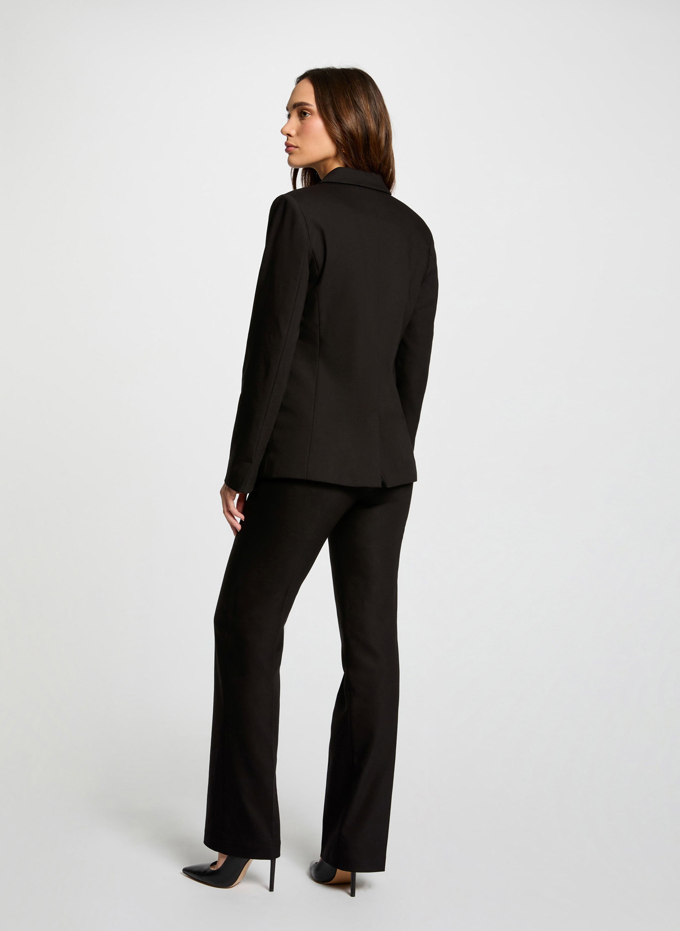 Nauwsluitend jasje met reverskraag MORGAN Zwart