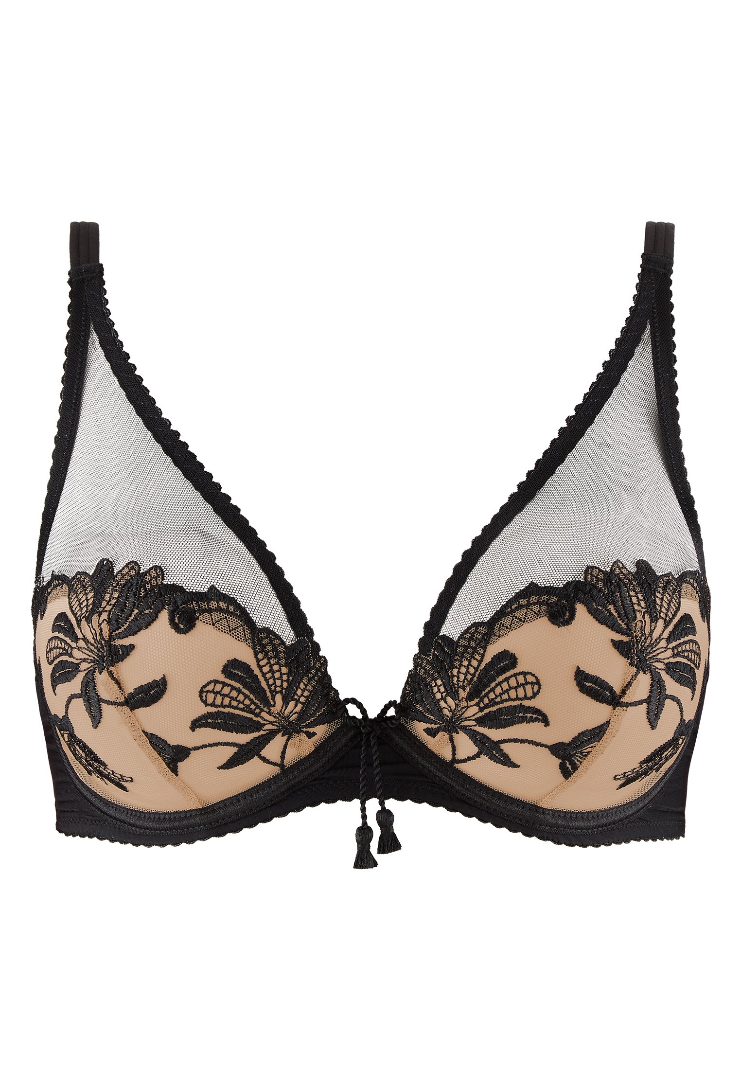 A la Folie kohl black underwired triangle bra AUBADE Black