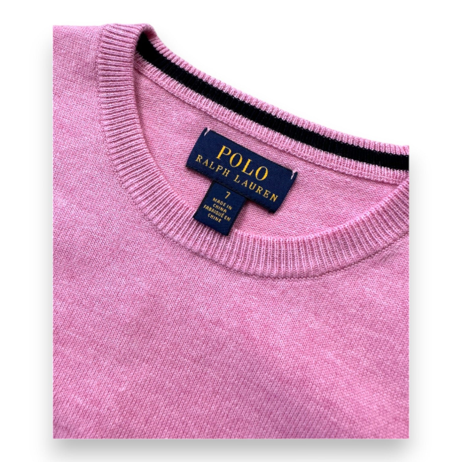 Pink children's sweater - 7 years POLO RALPH LAUREN - Seconde Main Pink
