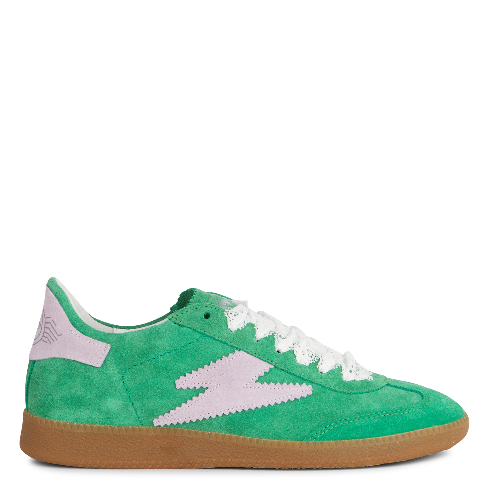 Baskets basses en cuir velours SEMERDJIAN - SMR Vert