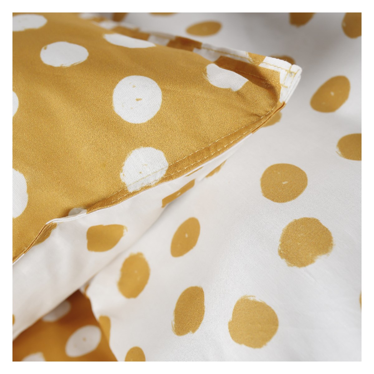 Parure de lit  imprimé en coton TODAY LINGE DE MAISON Jaune