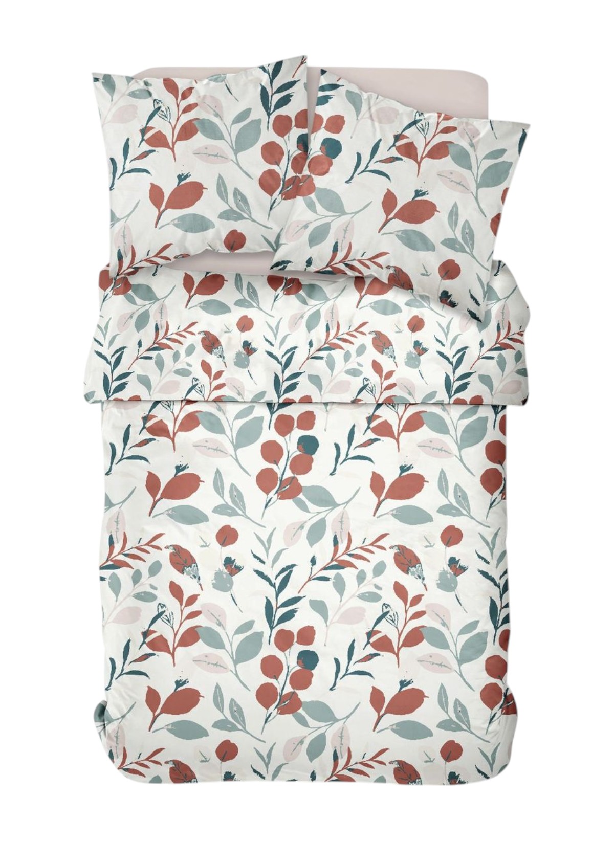 Printed cotton bed set TODAY LINGE DE MAISON White