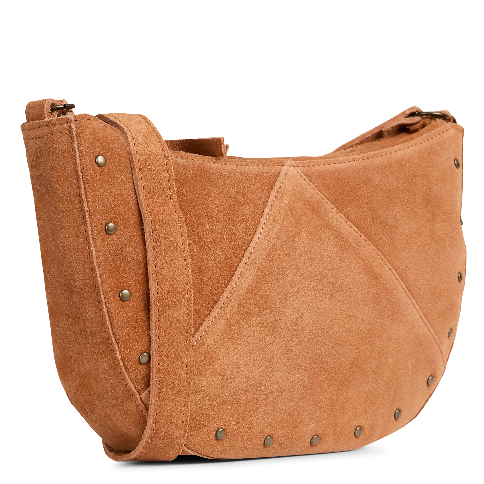 Dori leather shoulder bag PIECES Brown