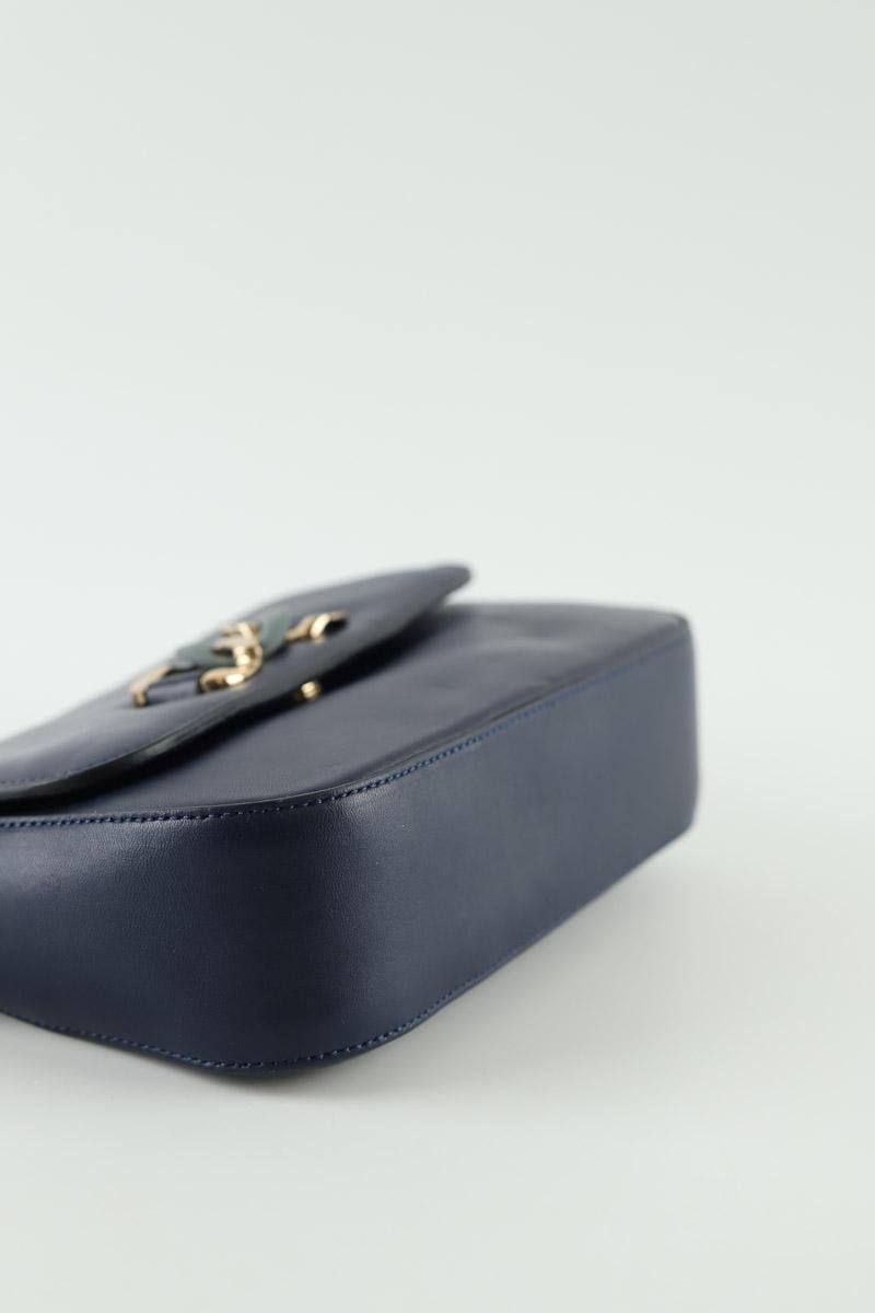 Leather messenger bag LK BENNETT - Seconde Main Blue