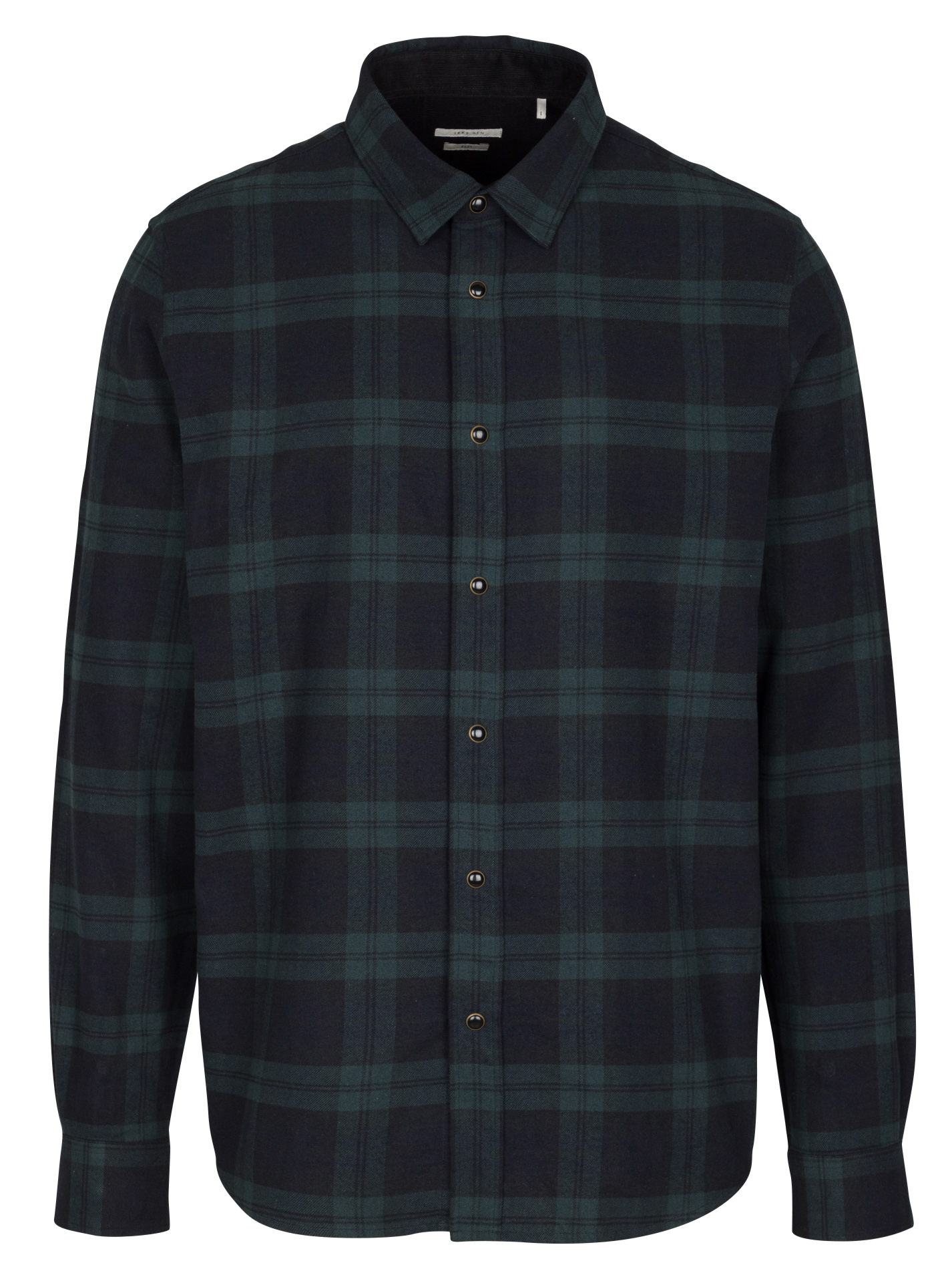 Gerade Baumwollhemd mit Karomuster IKKS Grun