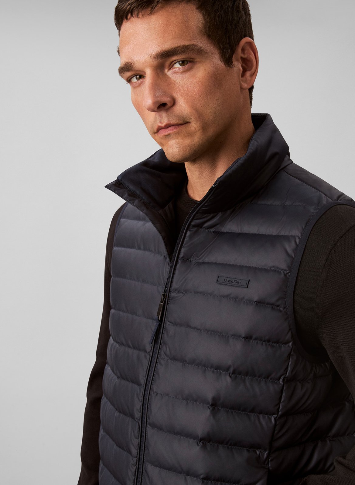 High-neck padded jacket CALVIN KLEIN Blue