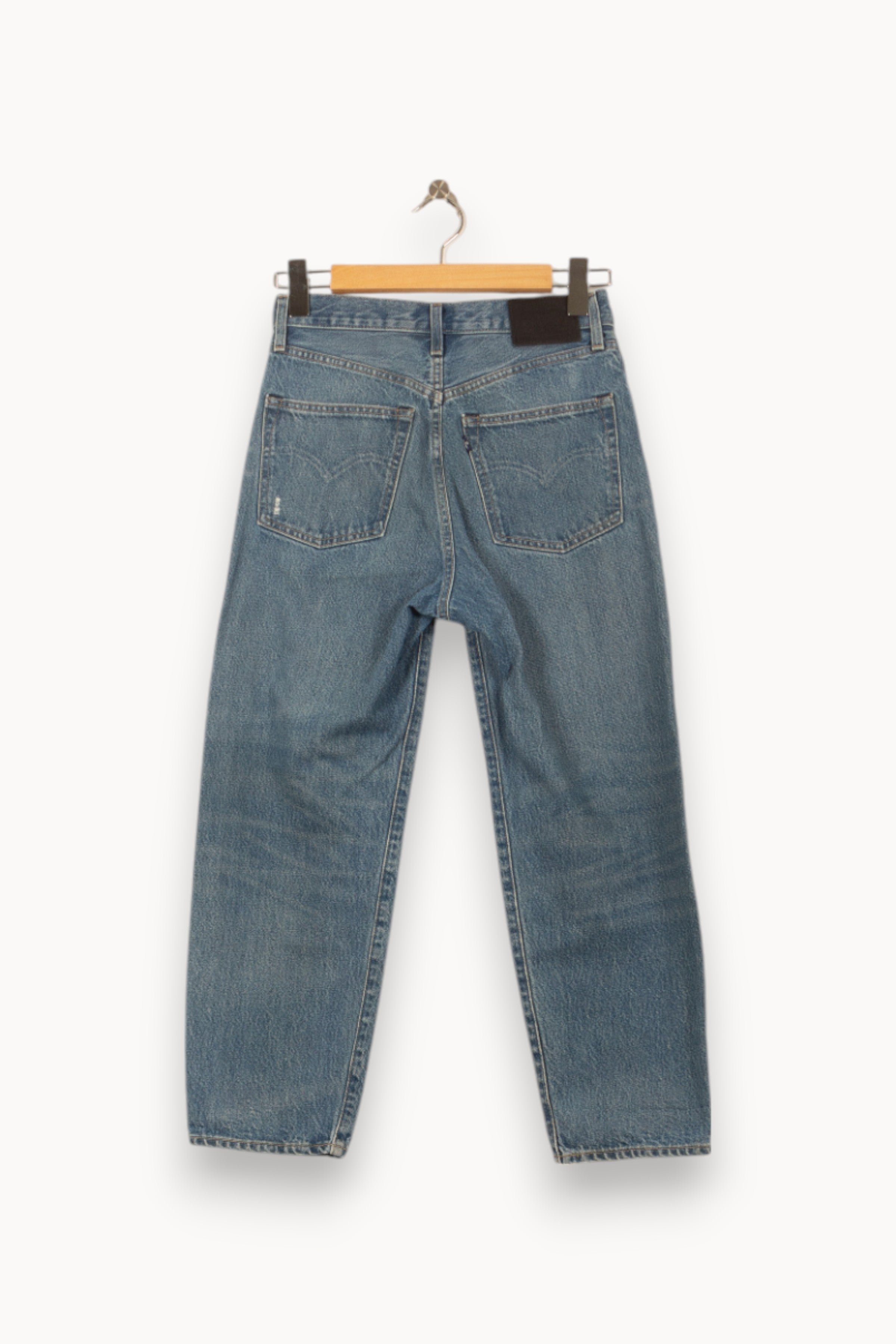 Cropped slim jeans with studs LEVI'S - Seconde main Blue