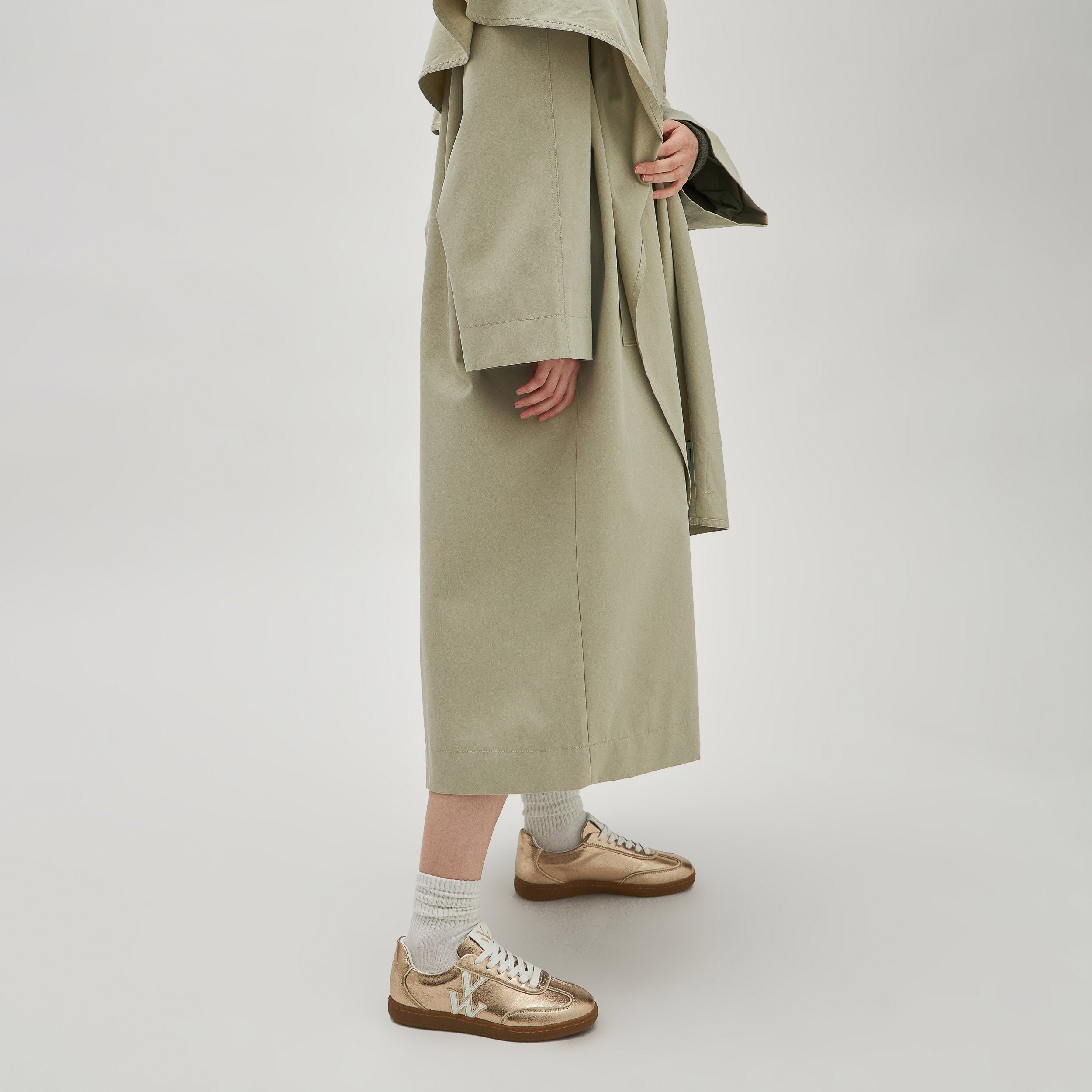 Baskets basses rétro à lacets VANESSA WU Doré