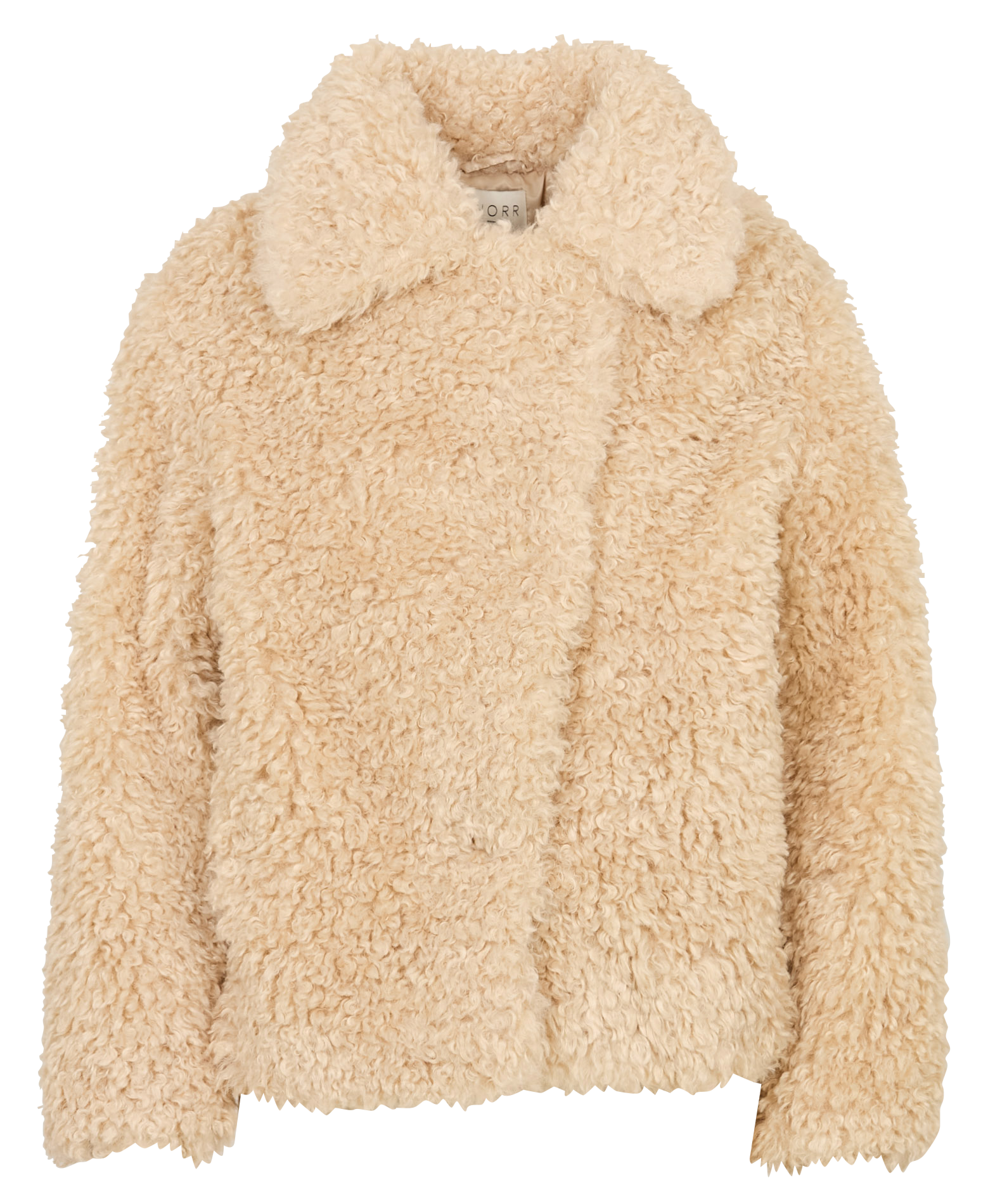 Veste col classique en fausse fourrure NORR Blanc