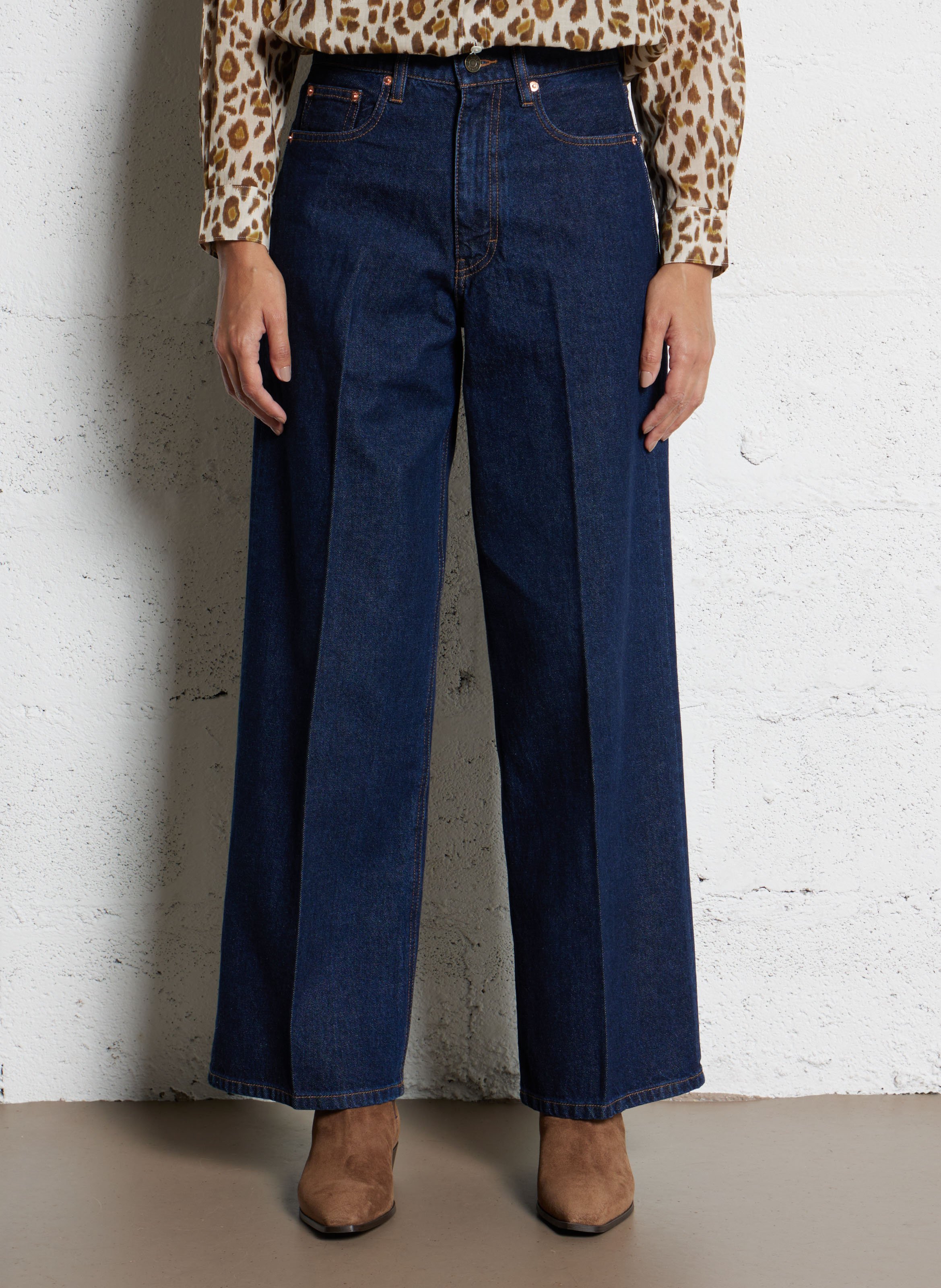 Grote katoenen jeans LAB DIP Blauw