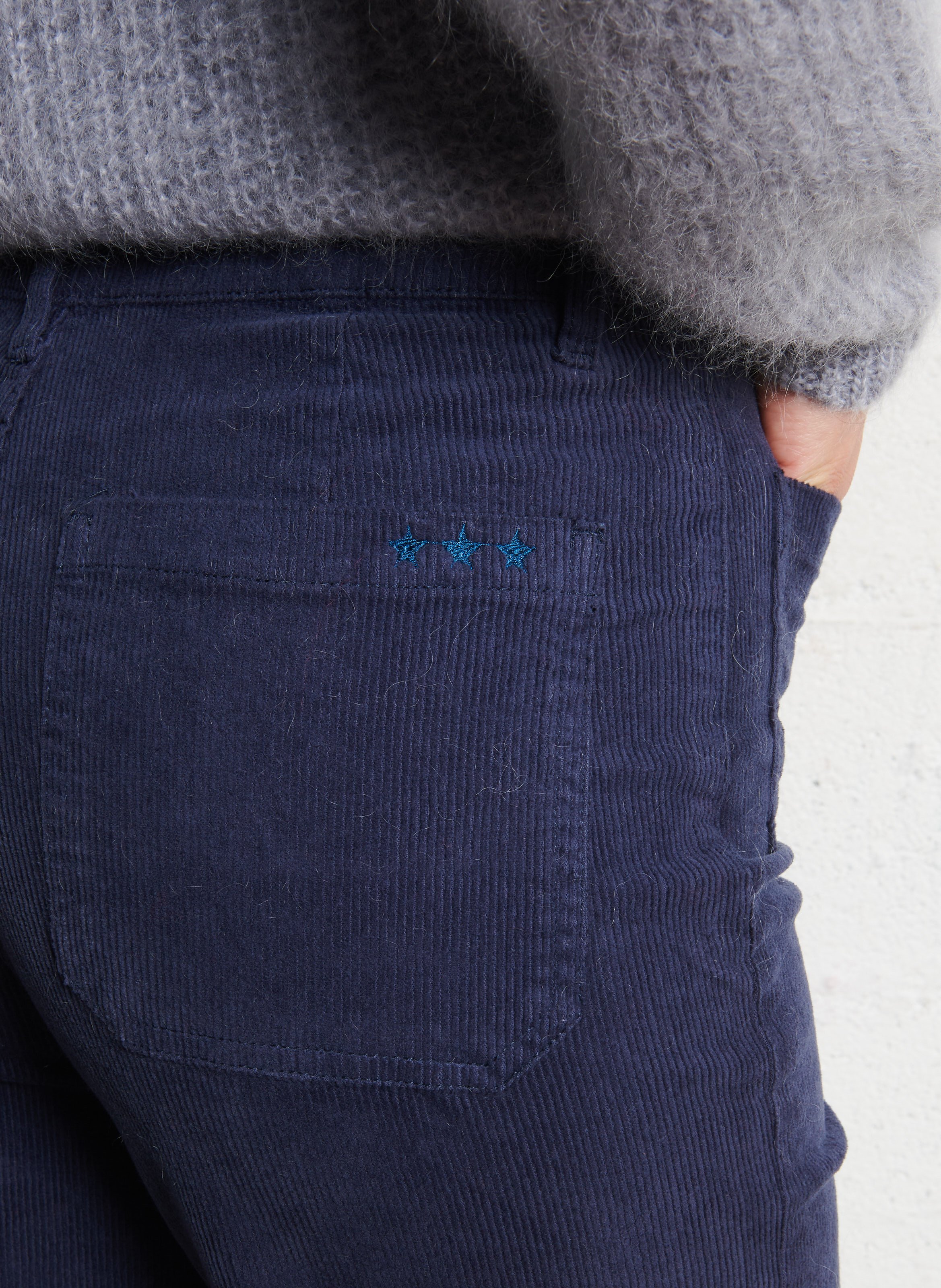 Cotton-blend chinos SUD EXPRESS Blue