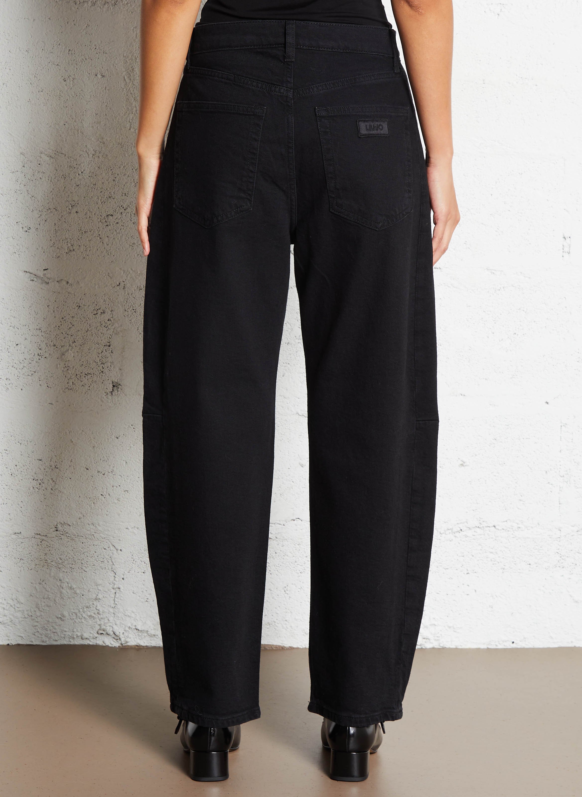 Boyfit Jeans aus Baumwoll-Mix LIU JO Schwarz