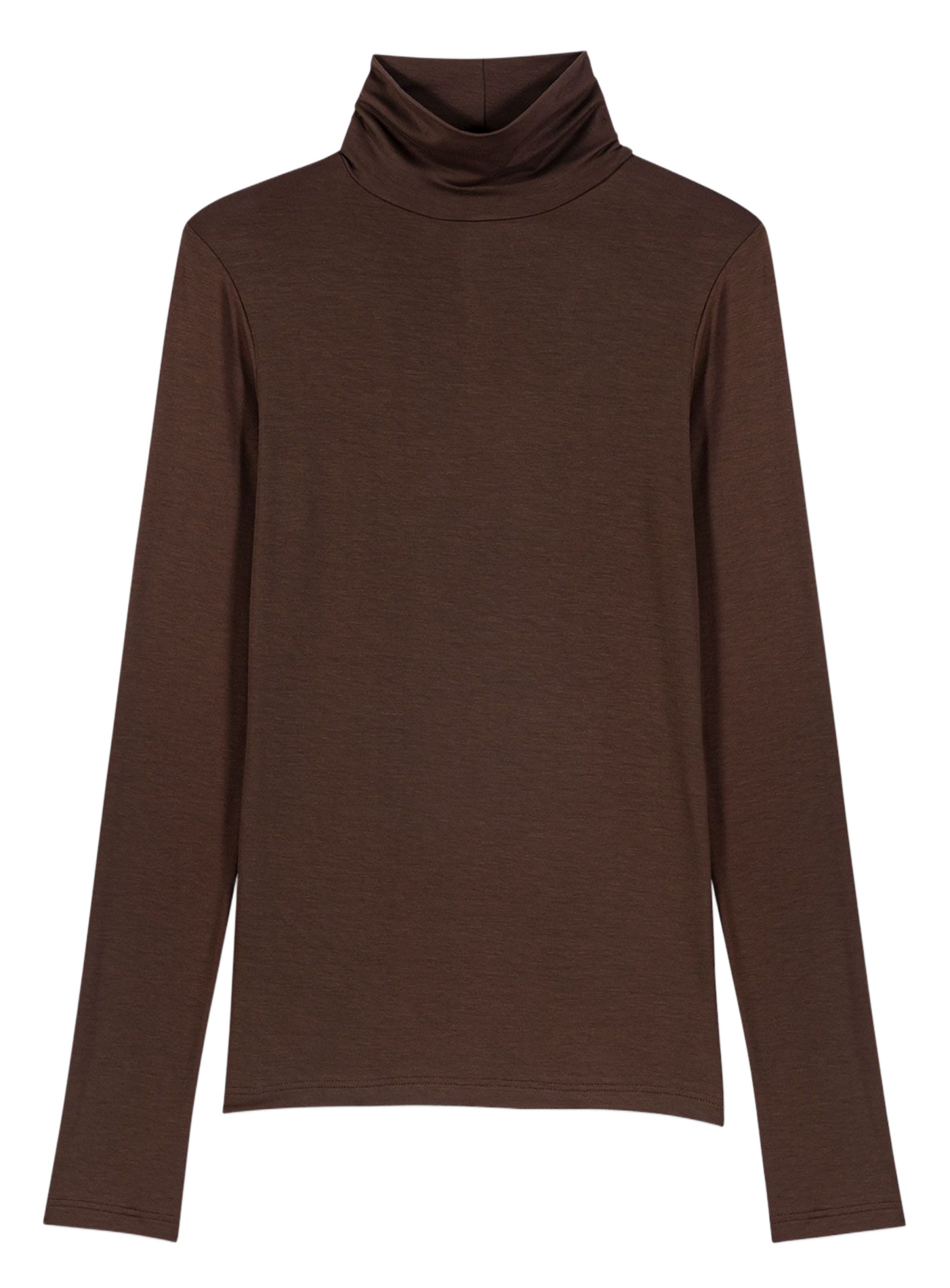 Pull col roulé  MAJE Marron