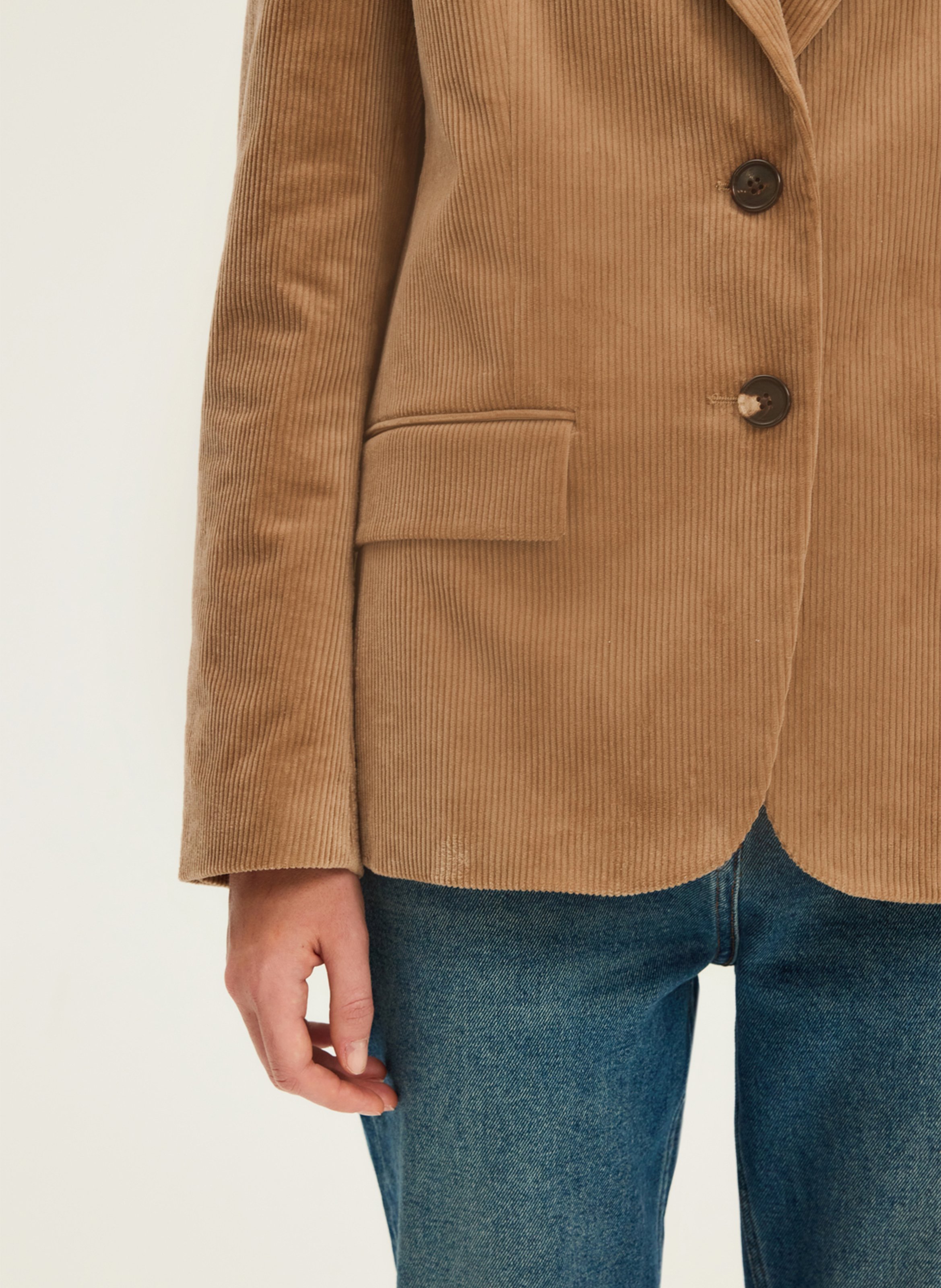 Corduroy suit jacket PABLO Brown